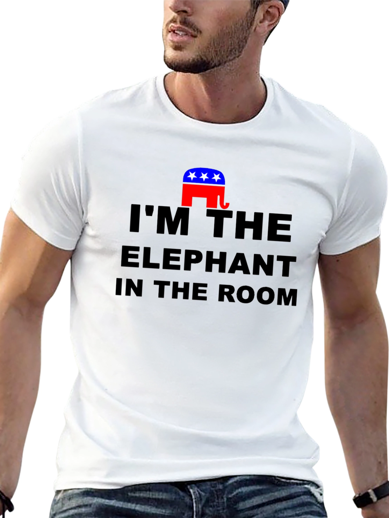 Political Humor T-Shirt - Elephant in the Room