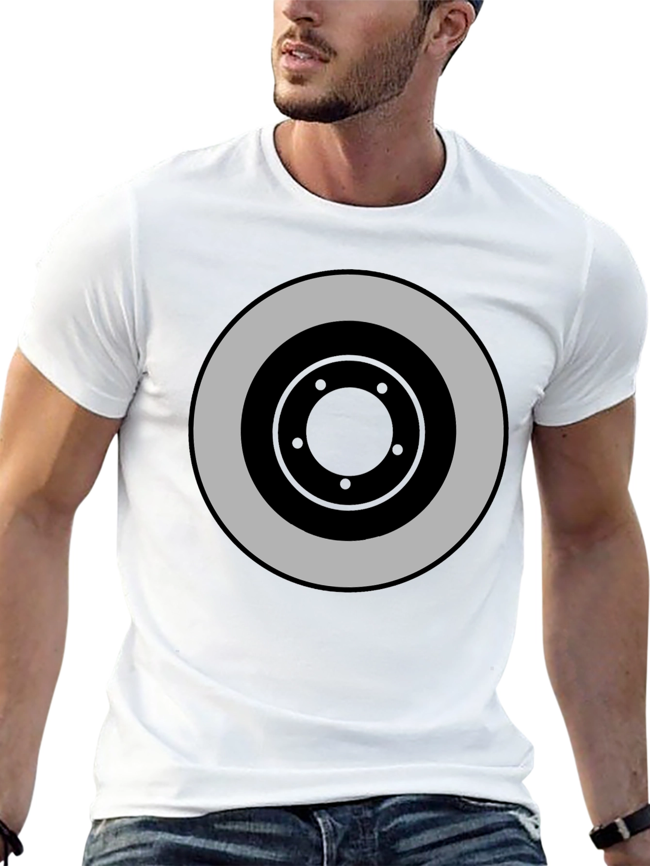 Target Graphic Black T-Shirt: Bold Style
