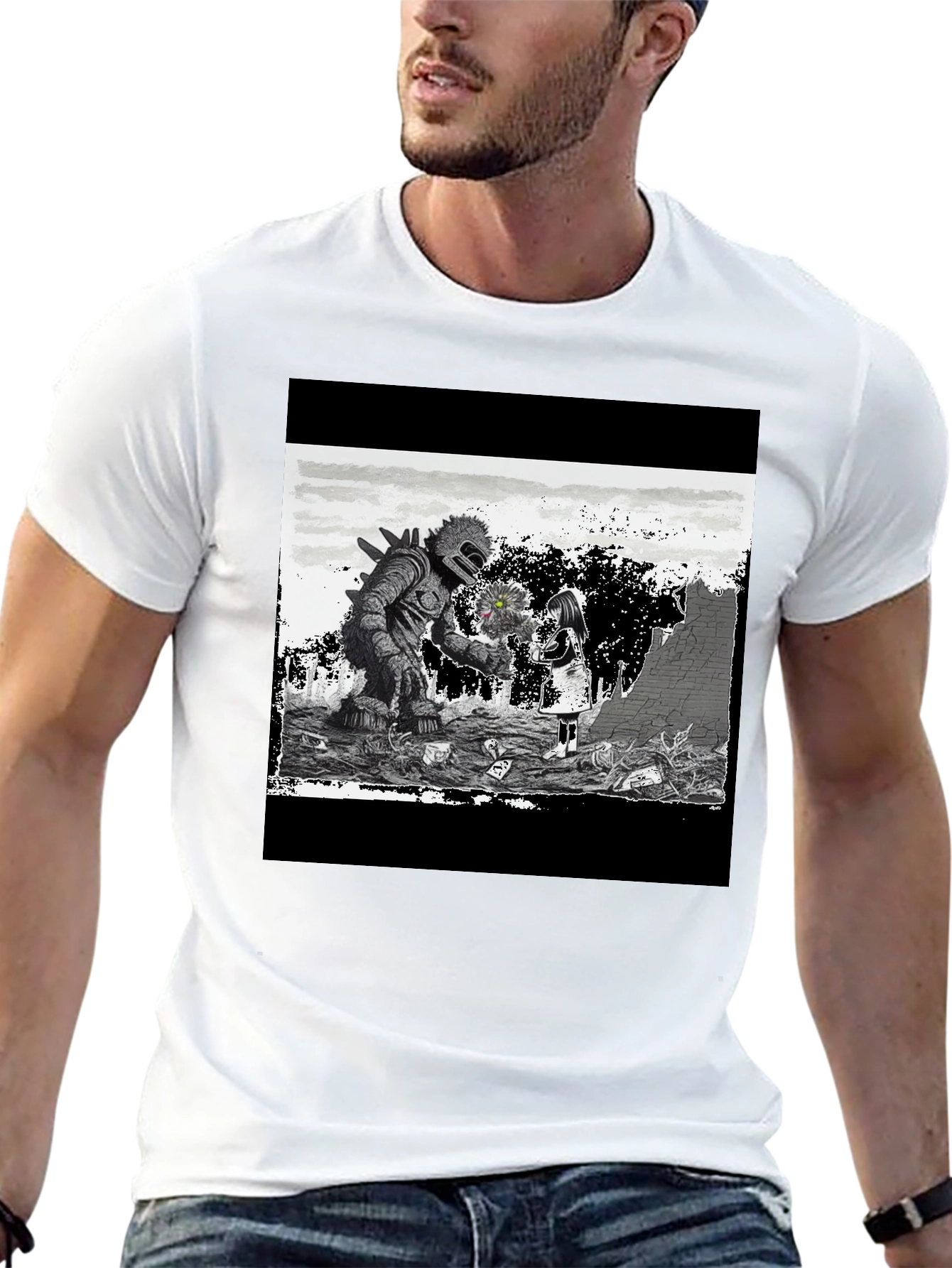 Monster & Girl Graphic T-Shirt