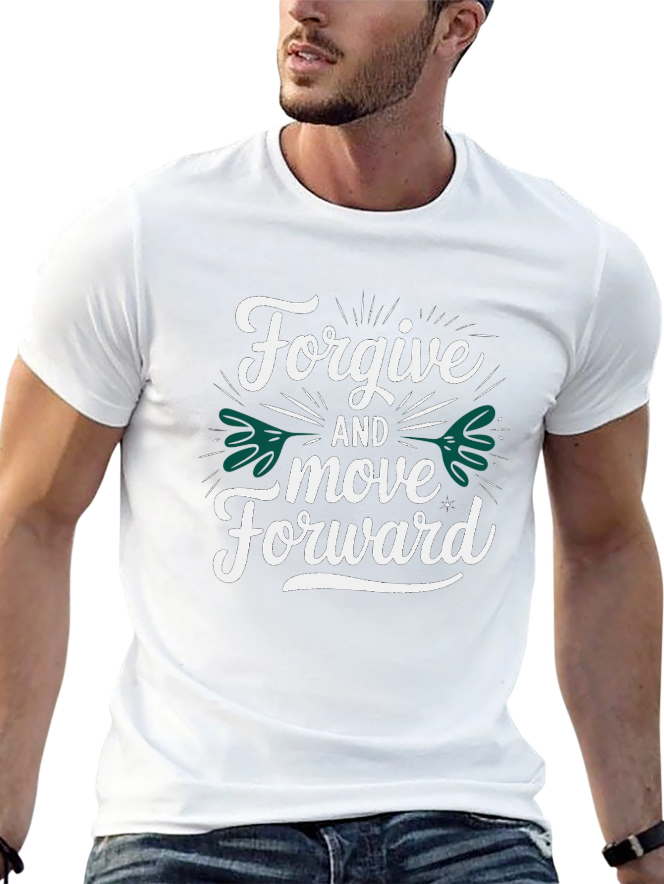 Forgive and Move Forward Black T-Shirt