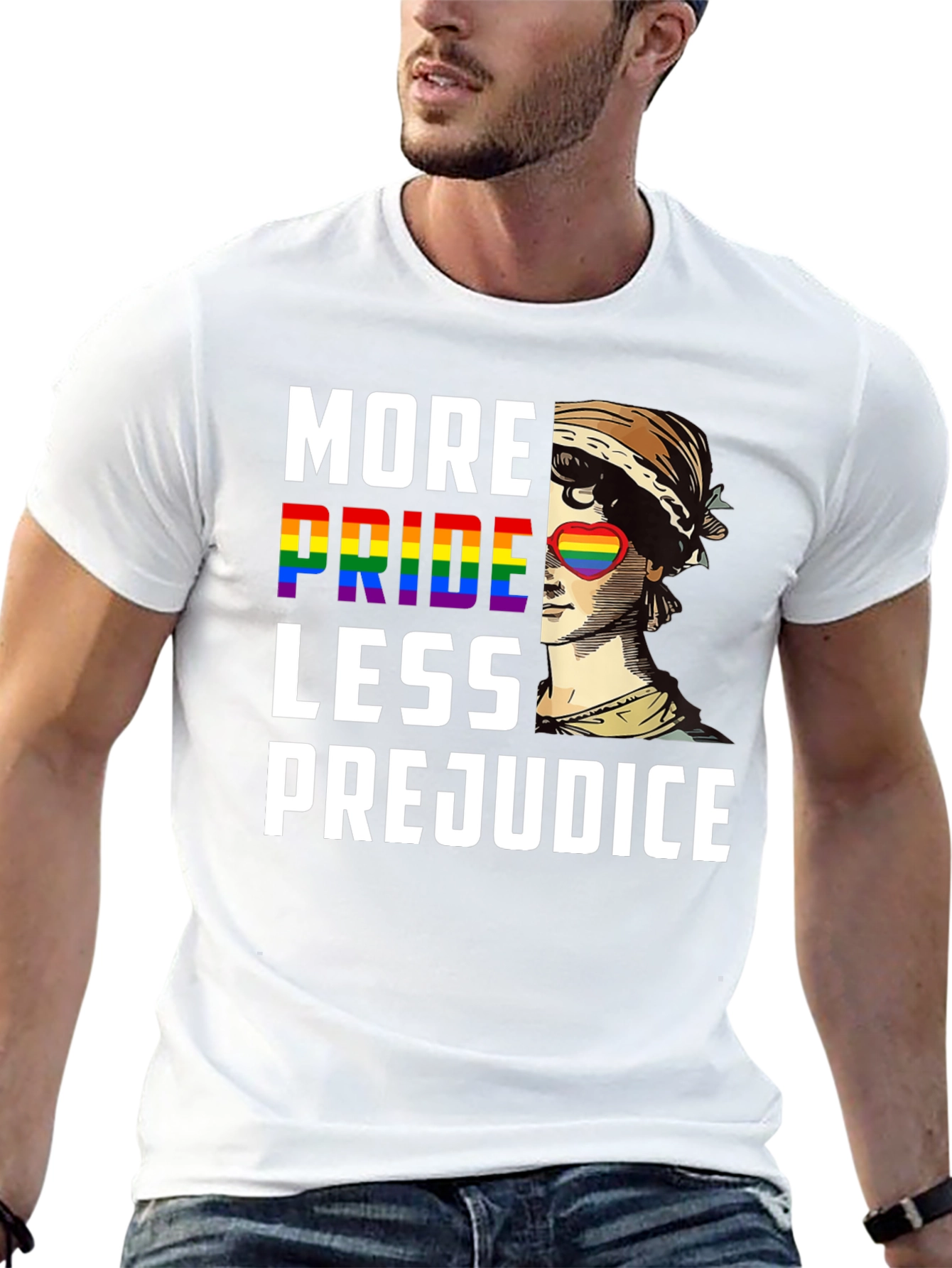 More Pride Less Prejudice Graphic T-Shirt