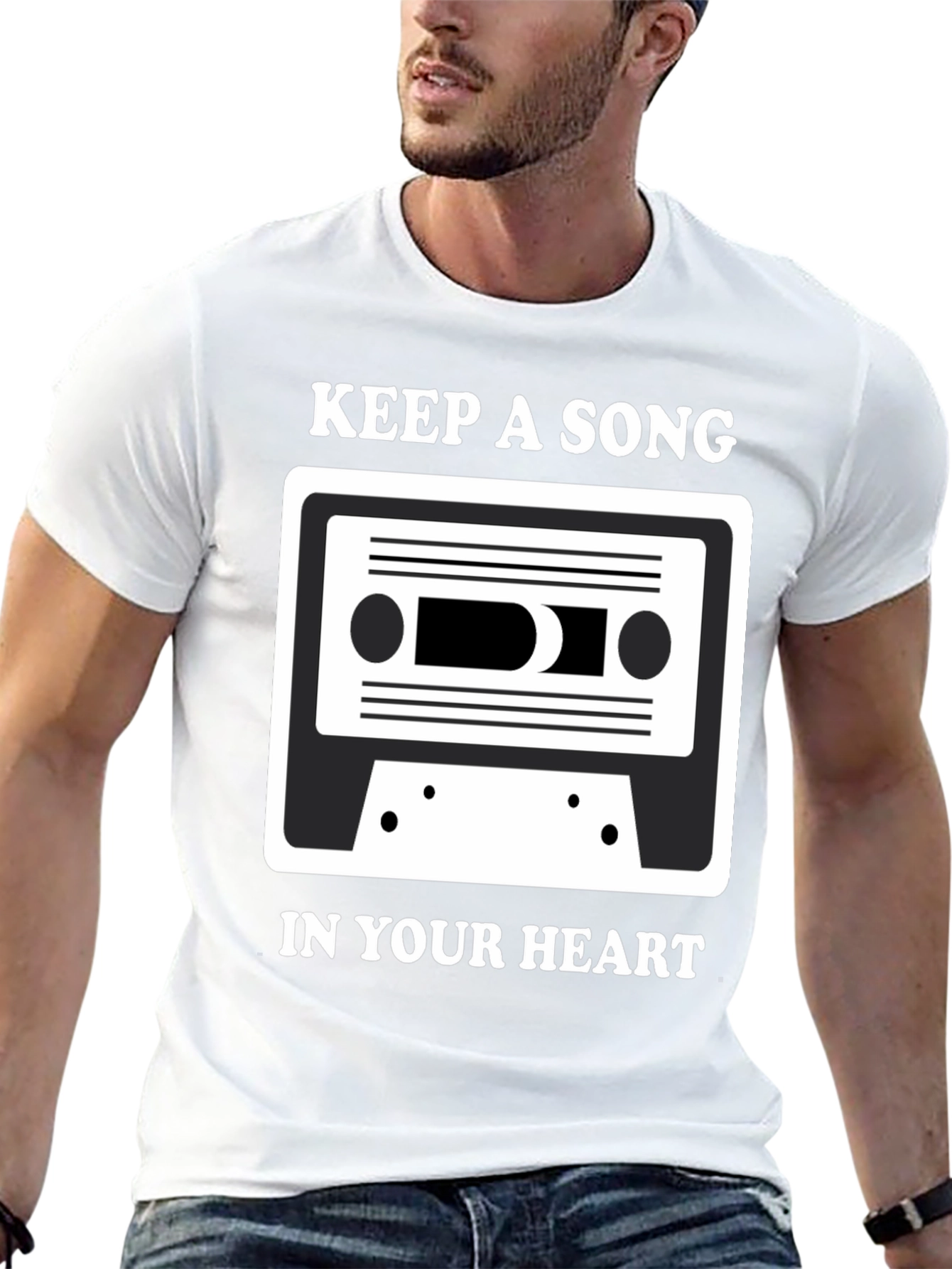 Keep A Song T-Shirt: Music Lover Tee