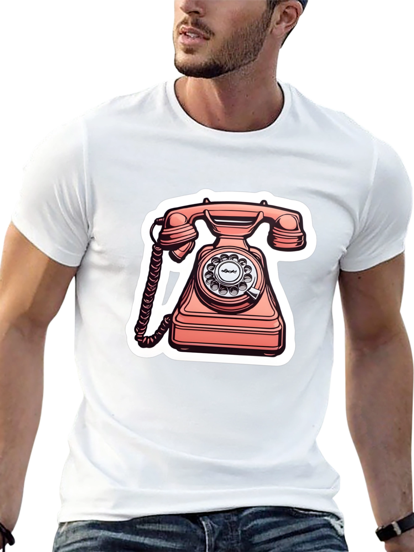 Retro Rotary Phone Graphic Tee