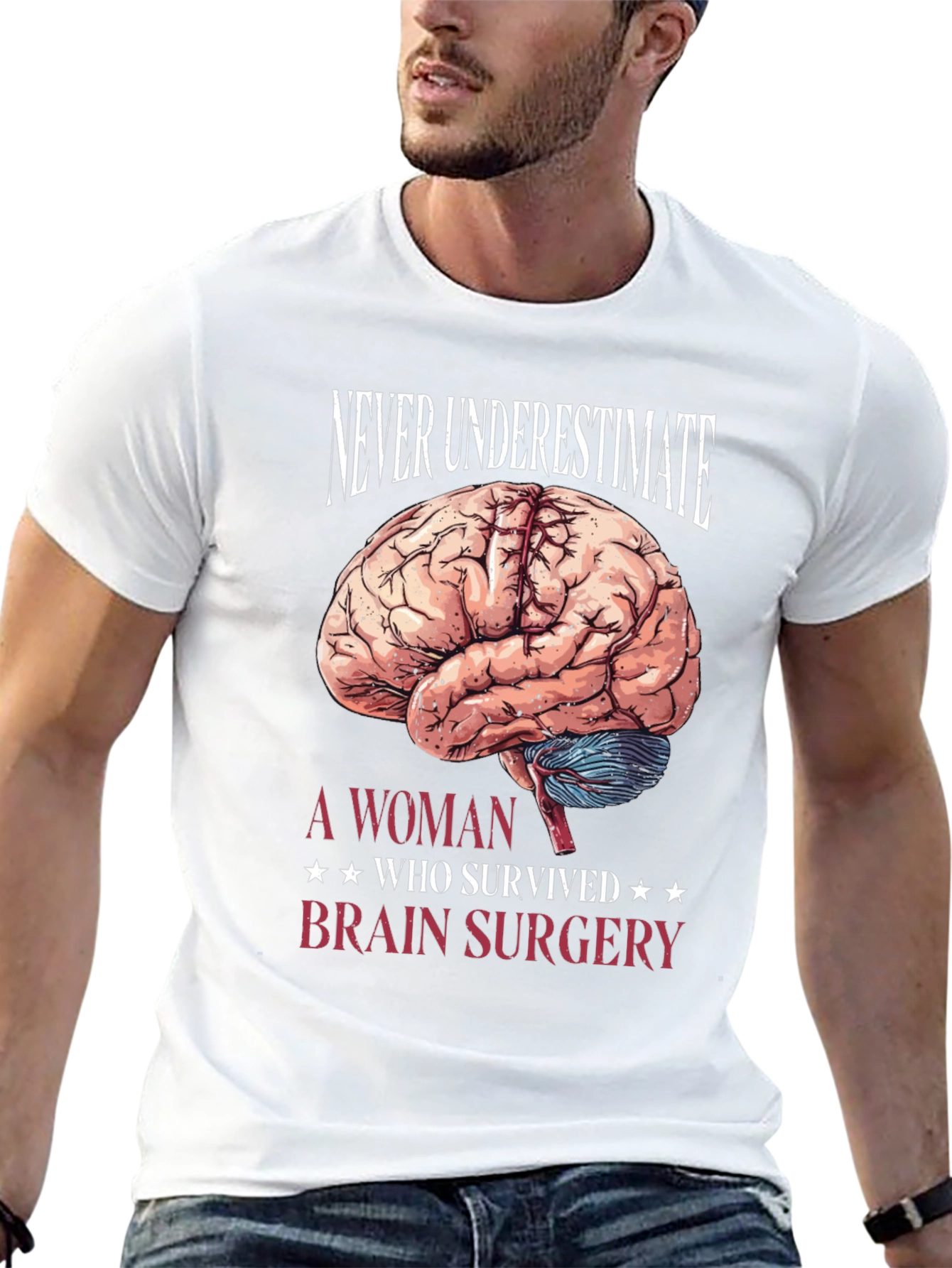 Brain Surgery Survivor T-Shirt - Never Underestimate