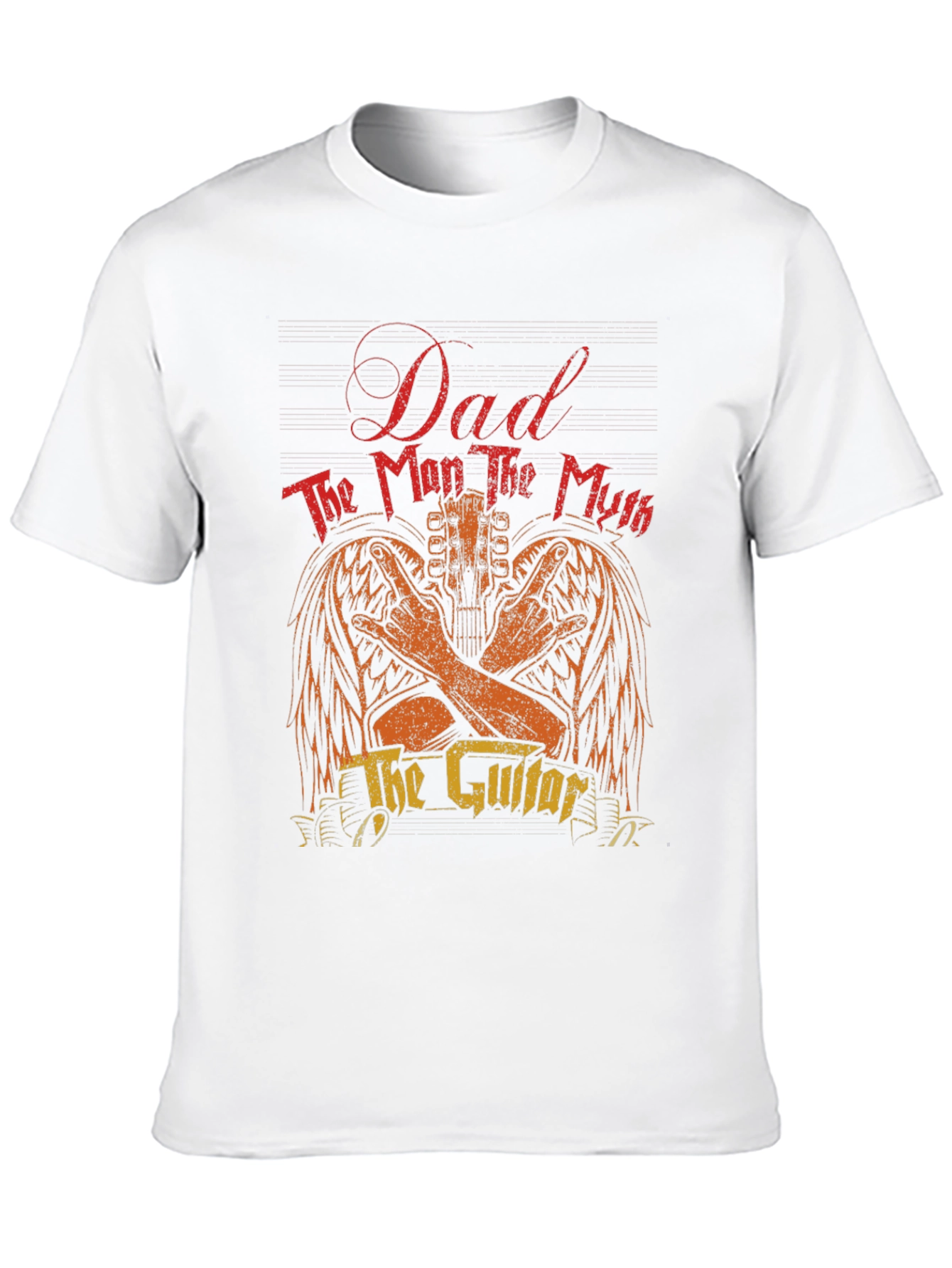Dad Guitar Graphic T-Shirt - Rocker Fathers Day Tee