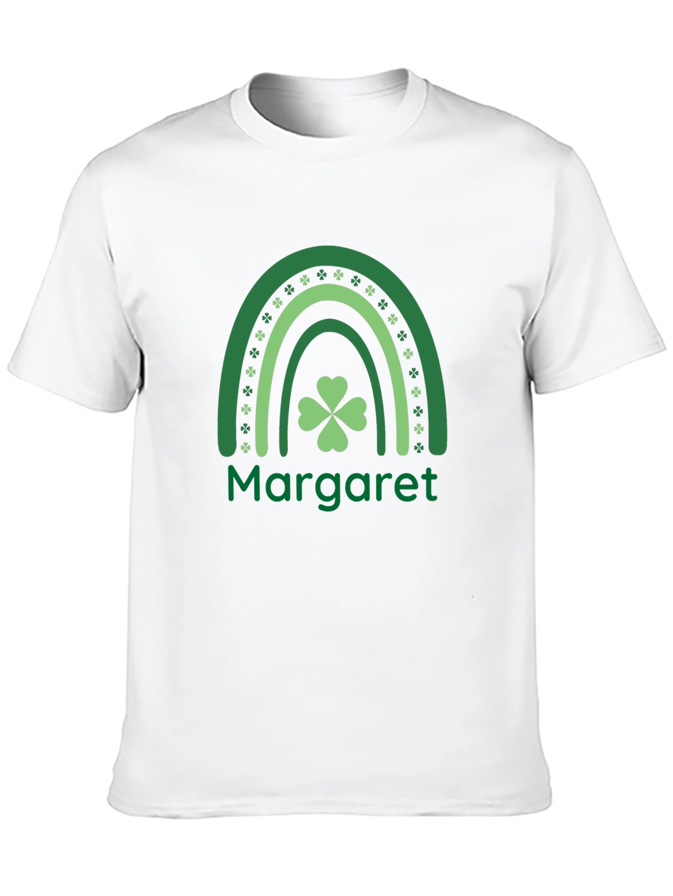 Margaret St. Patricks Day Rainbow Shamrock T-Shirt