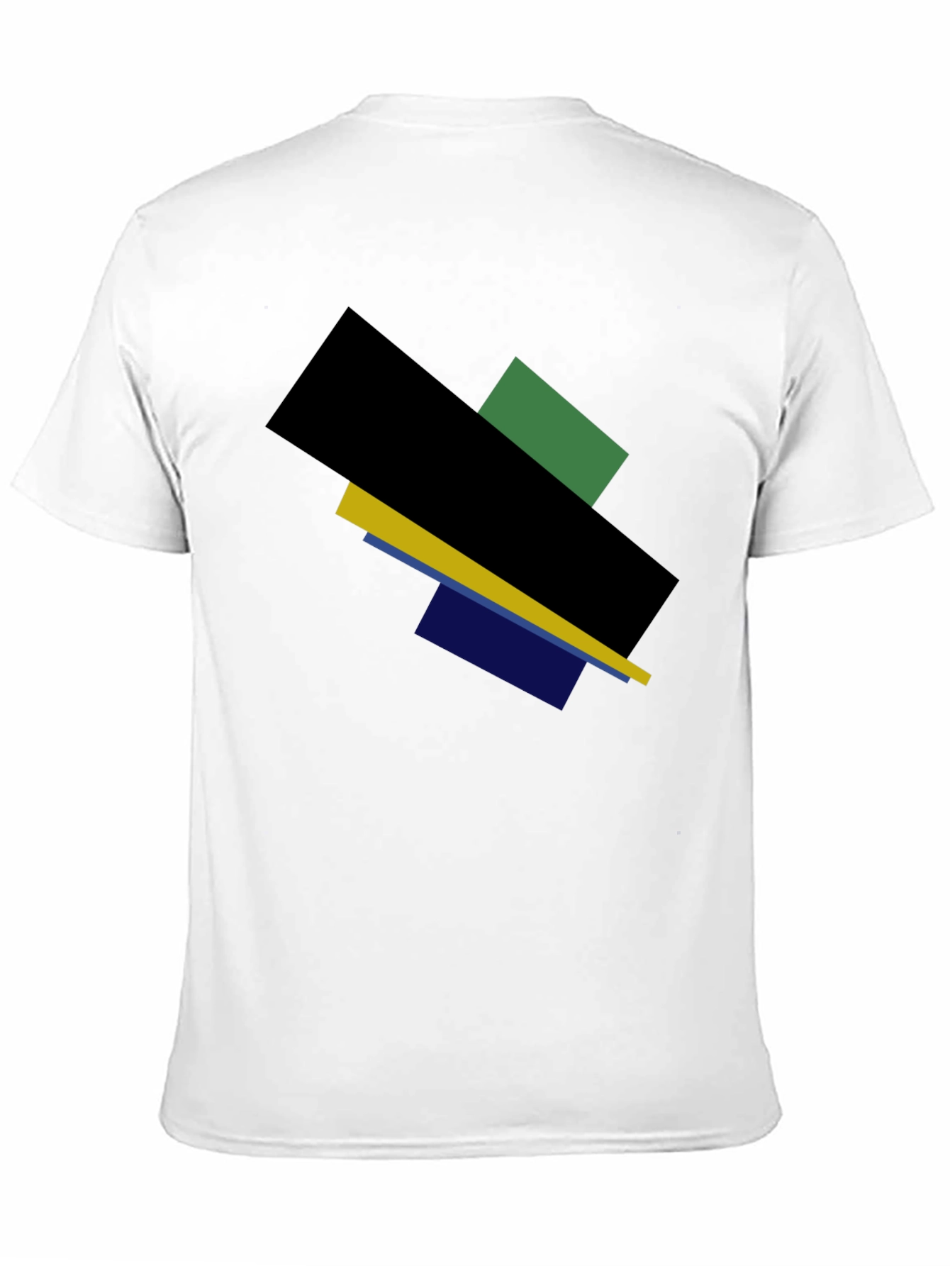 Abstract Geometric Graphic Tee - Modern Style