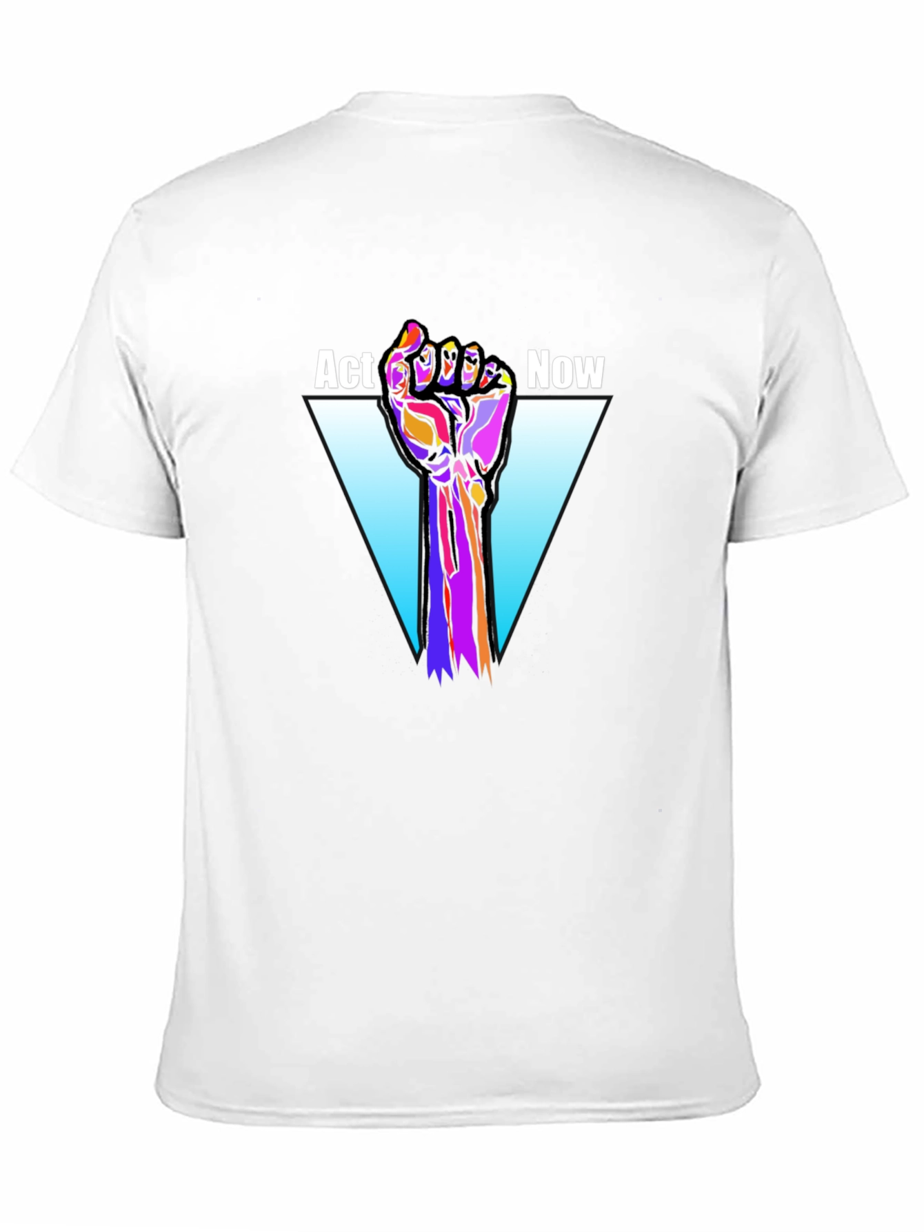 Act Now Graphic Tee - Black Cotton T-Shirt