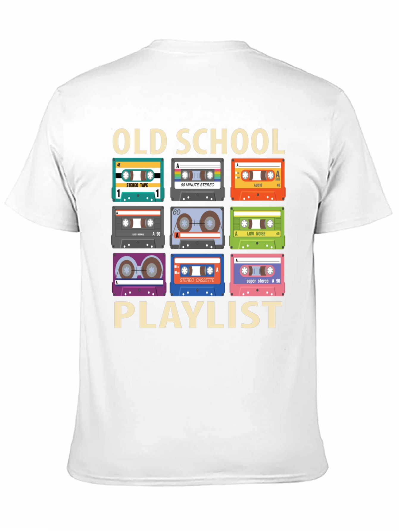 Retro Cassette Tape T-Shirt: Old School Playlist
