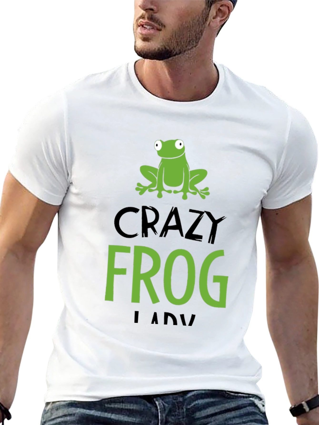 Crazy Frog Lady T-Shirt - Funny Animal Lover Tee