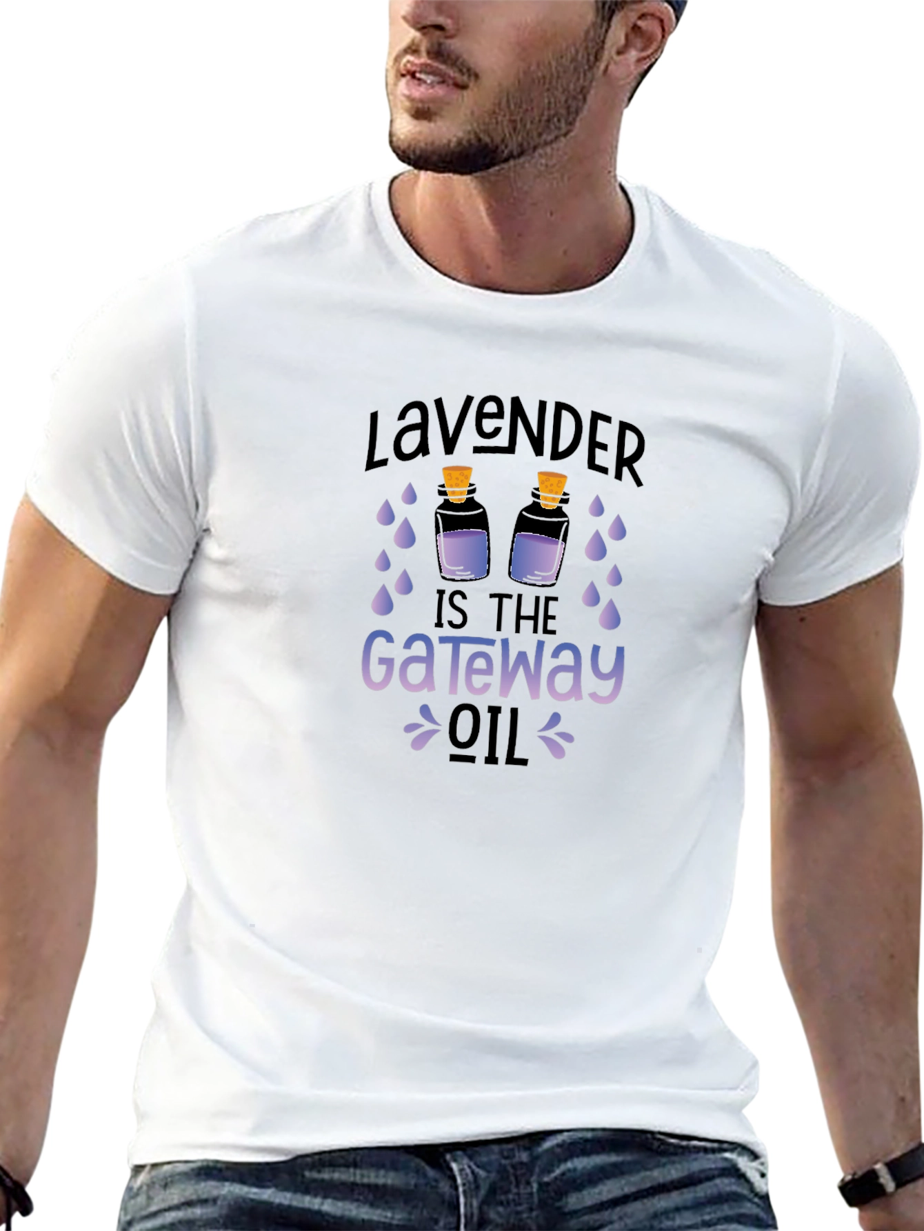 Lavender Gateway Oil Graphic Tee
