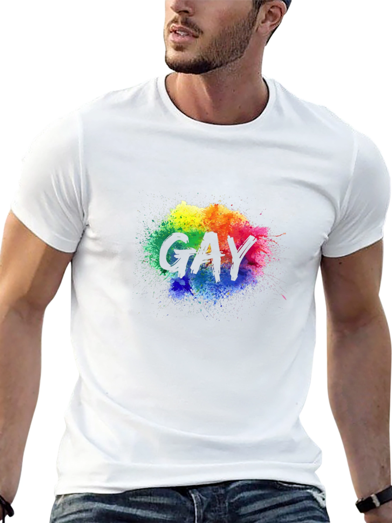 Gay Pride Rainbow Splash T-Shirt - Celebrate Love