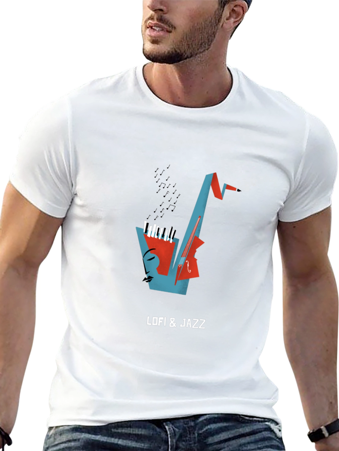 LoFi & Jazz Black Graphic Tee