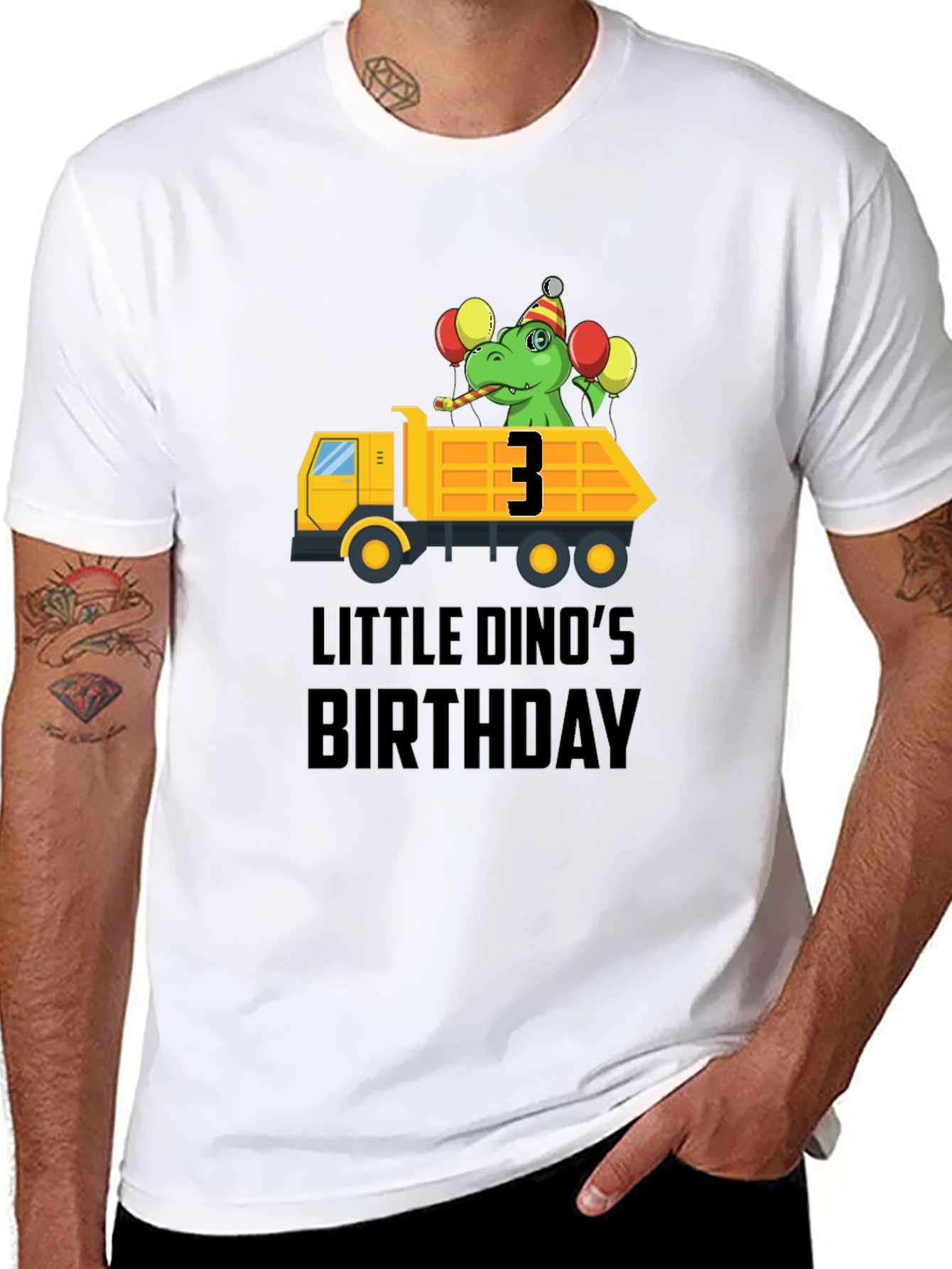 Little Dinos Birthday T-Shirt