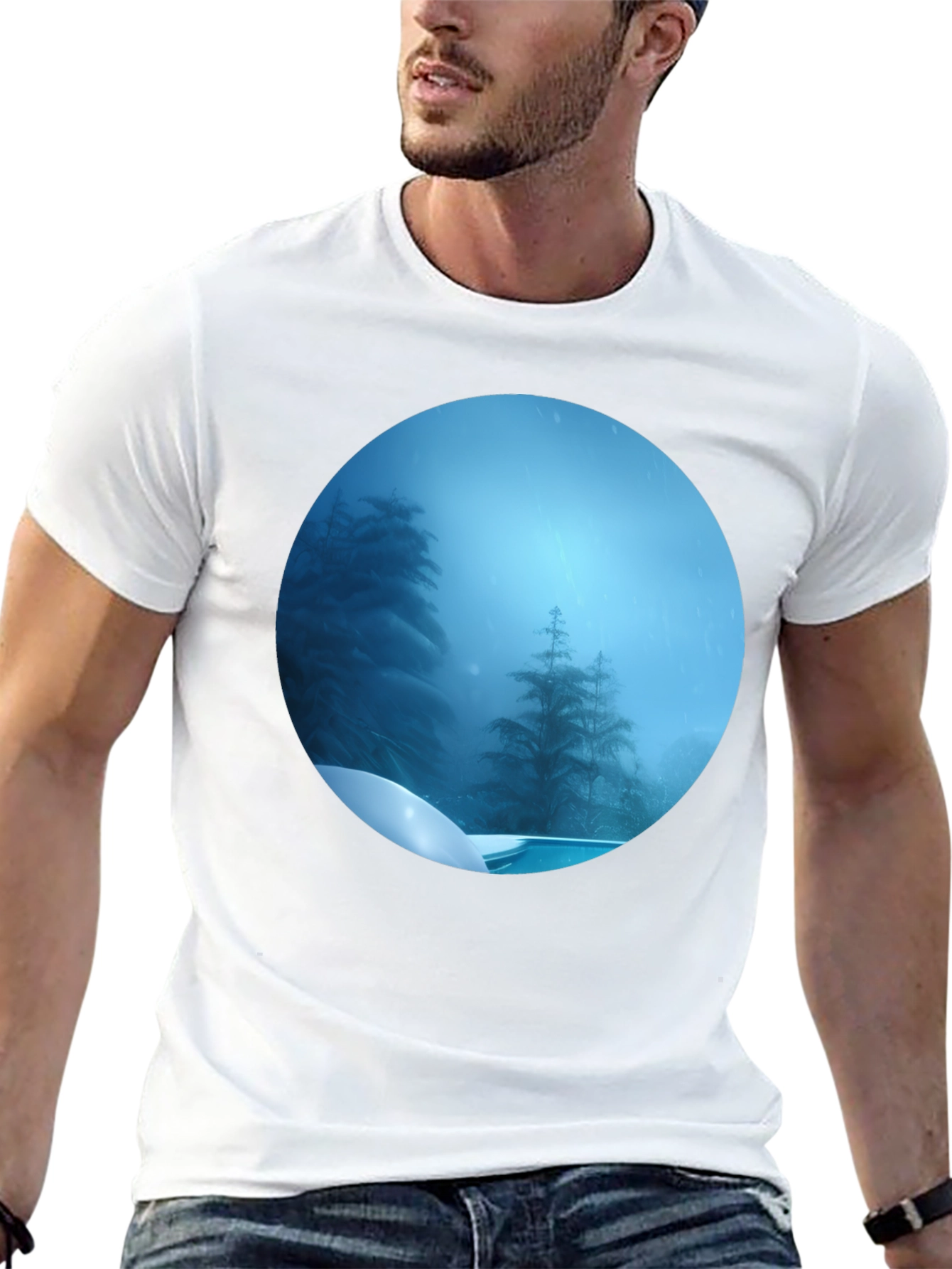 Winter Wonderland Graphic Tee - Black