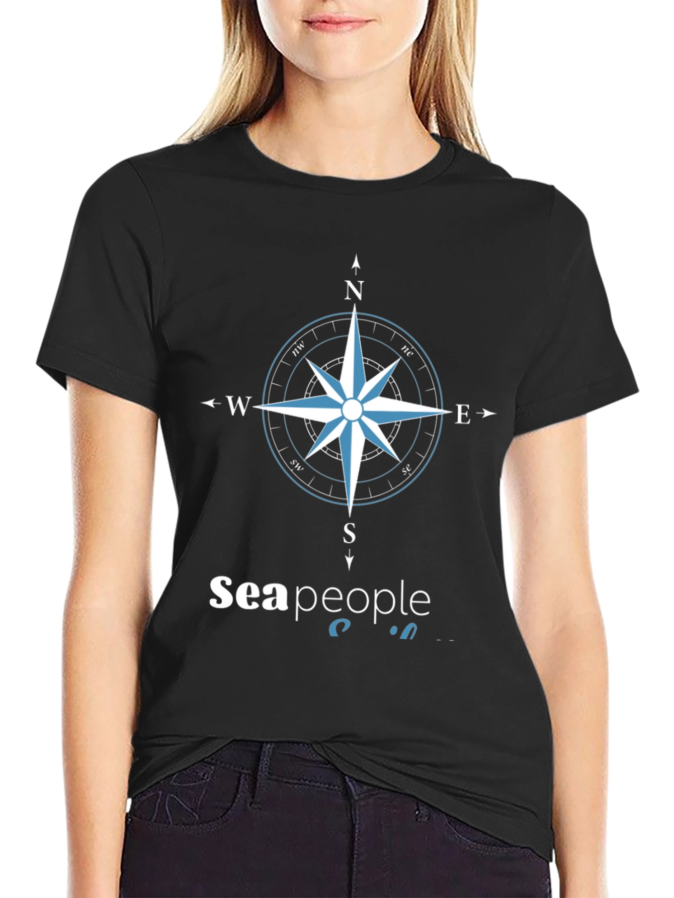 Sea People Compass Graphic T-Shirt