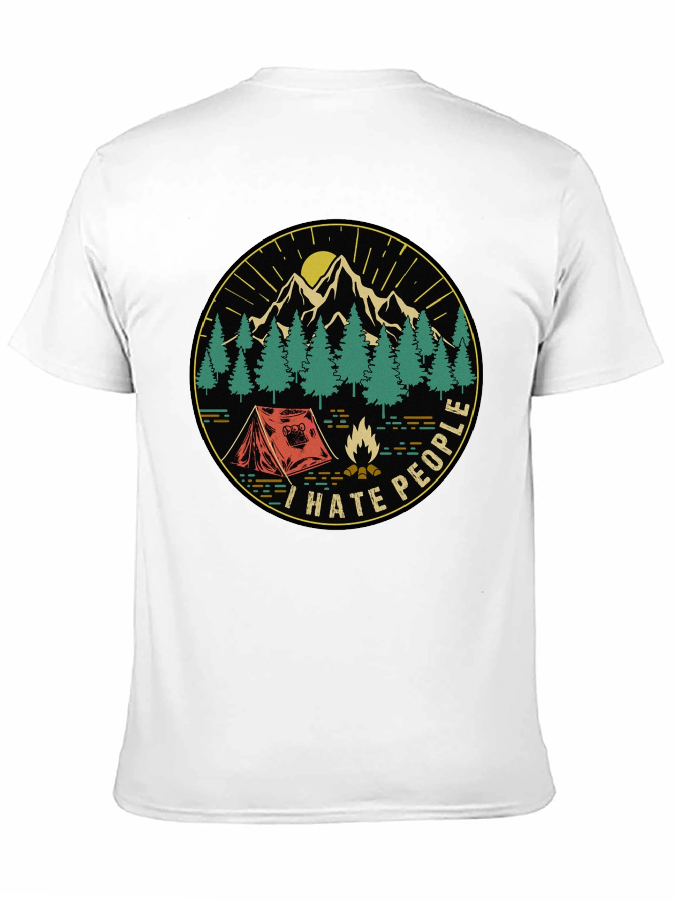 I Hate People Camping T-Shirt - Nature Lover Tee