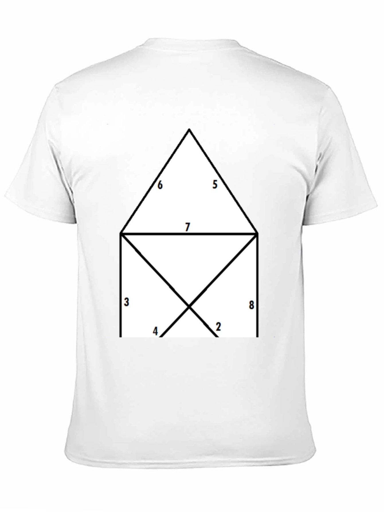 Geometric Numbered T-Shirt