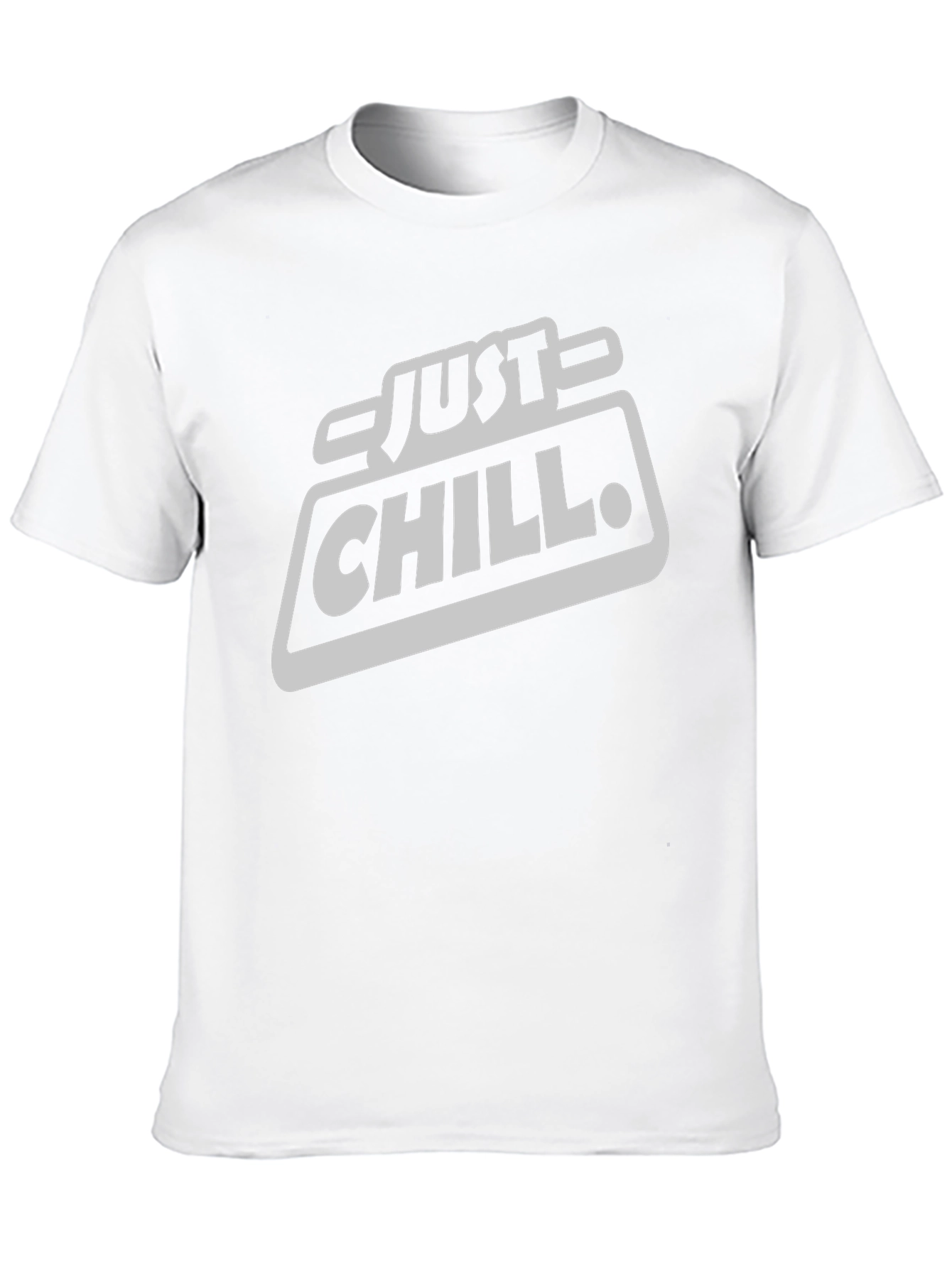 Just Chill Black Graphic T-Shirt - Casual Wear