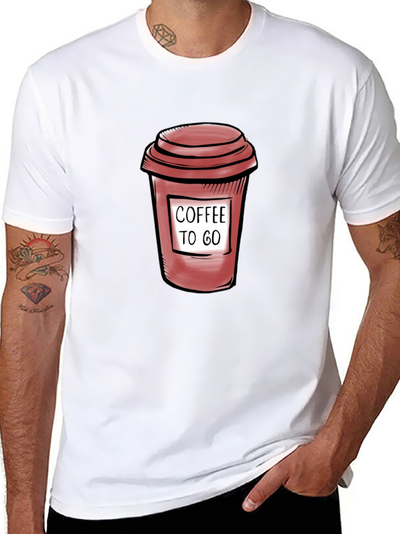 Coffee To Go Graphic T-Shirt - Casual Style