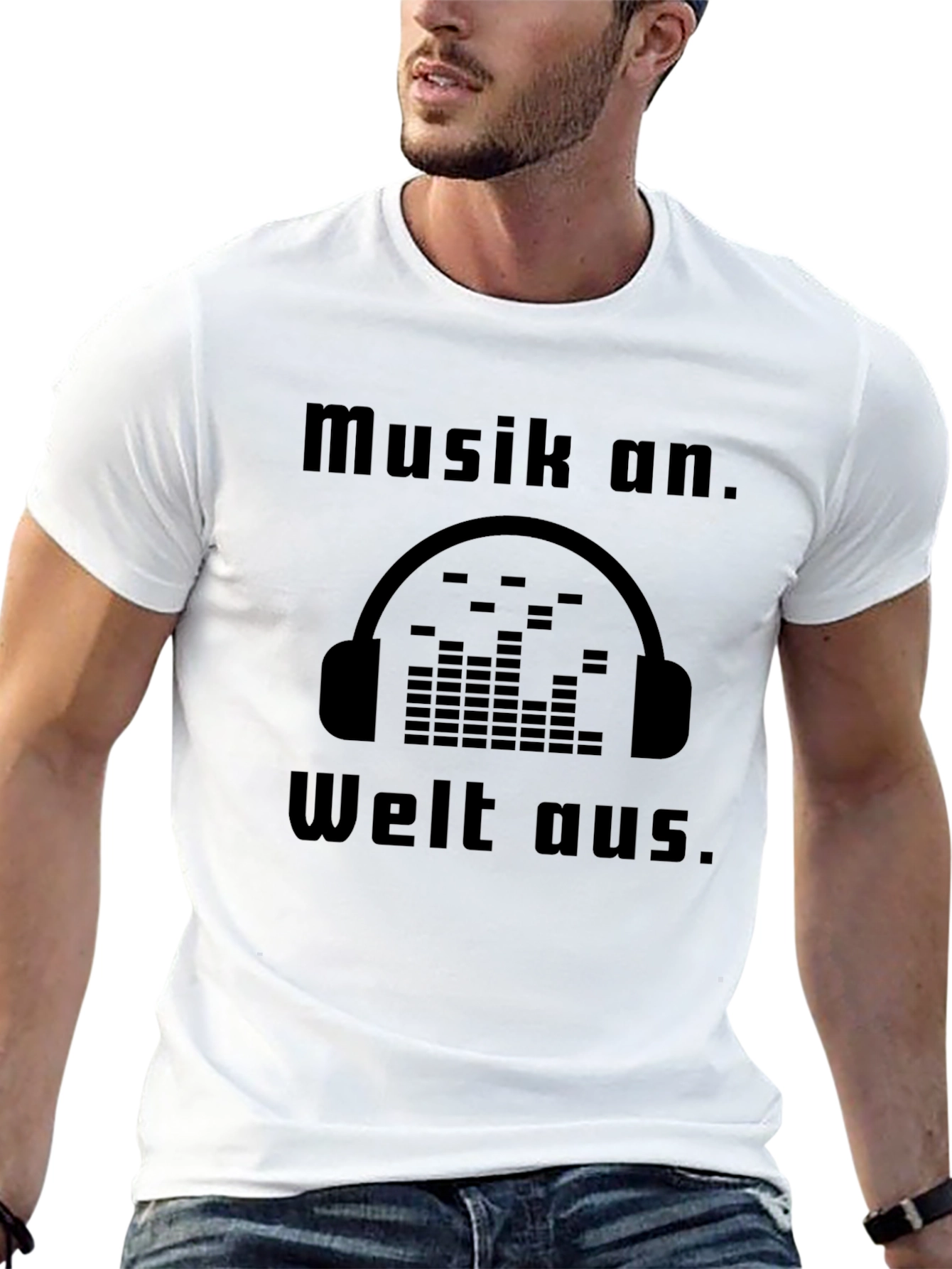 Musik an. Welt aus. Graphic Tee