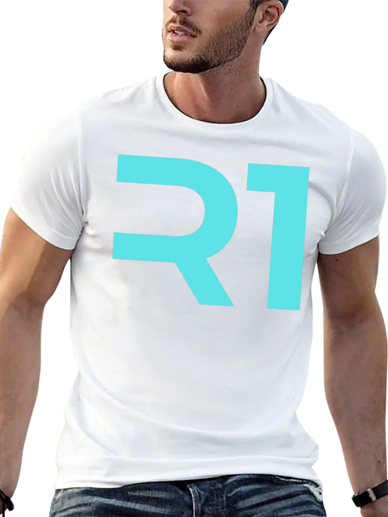 R1 Graphic Tee - Bold & Stylish Black T-Shirt