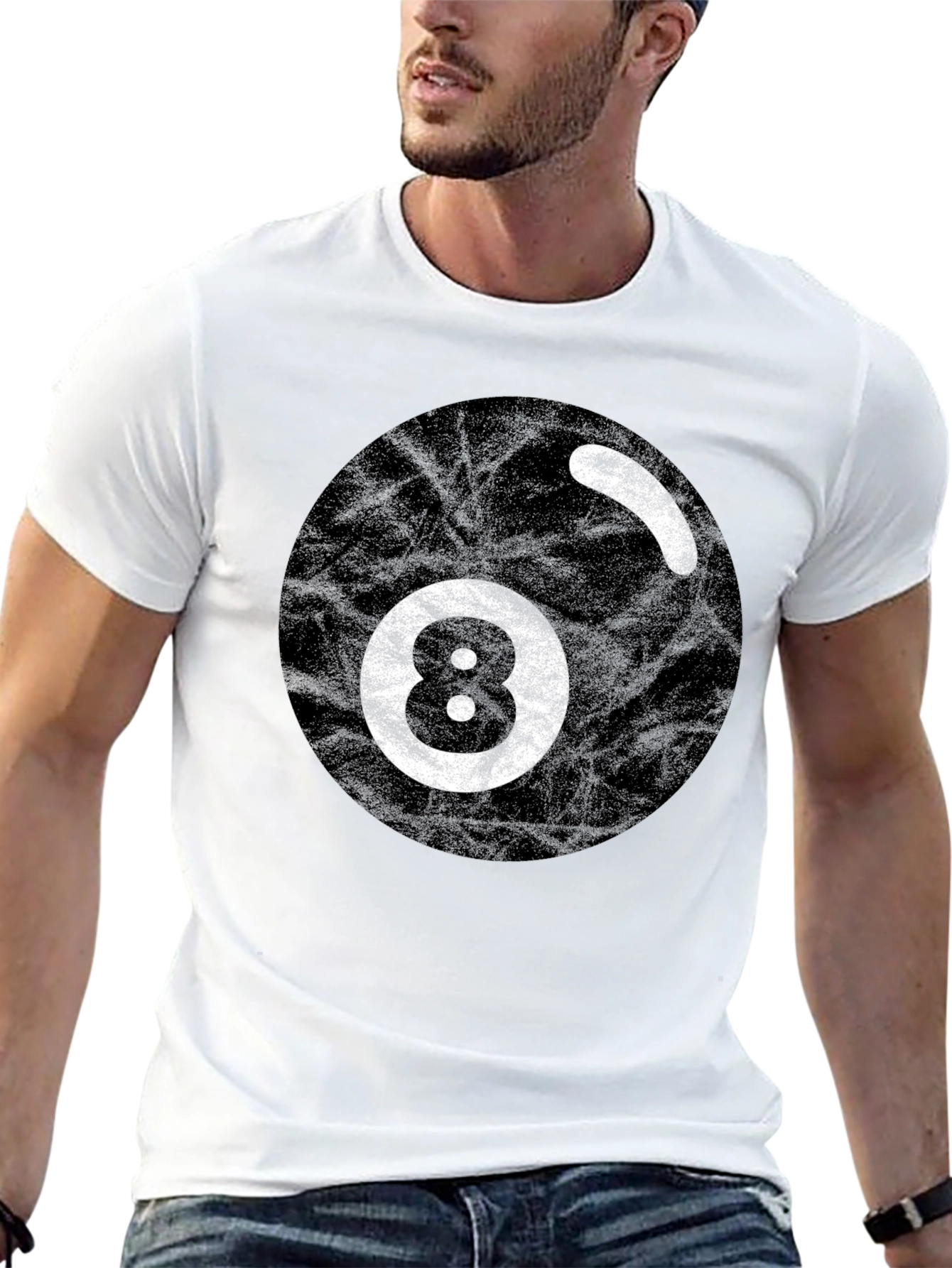 8 Ball Graphic Tee - Retro Style
