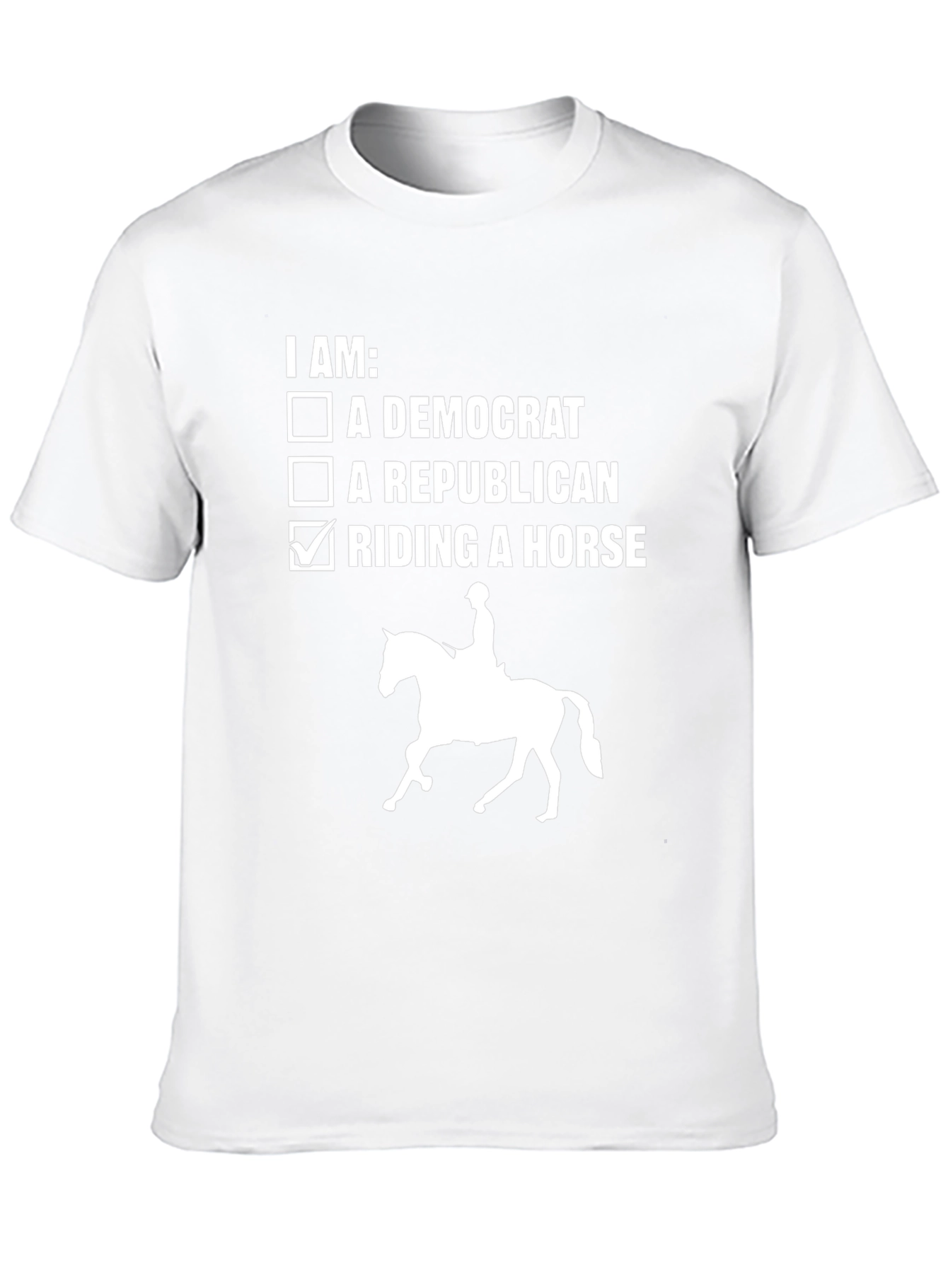 Riding a Horse T-Shirt - Equestrian Humor