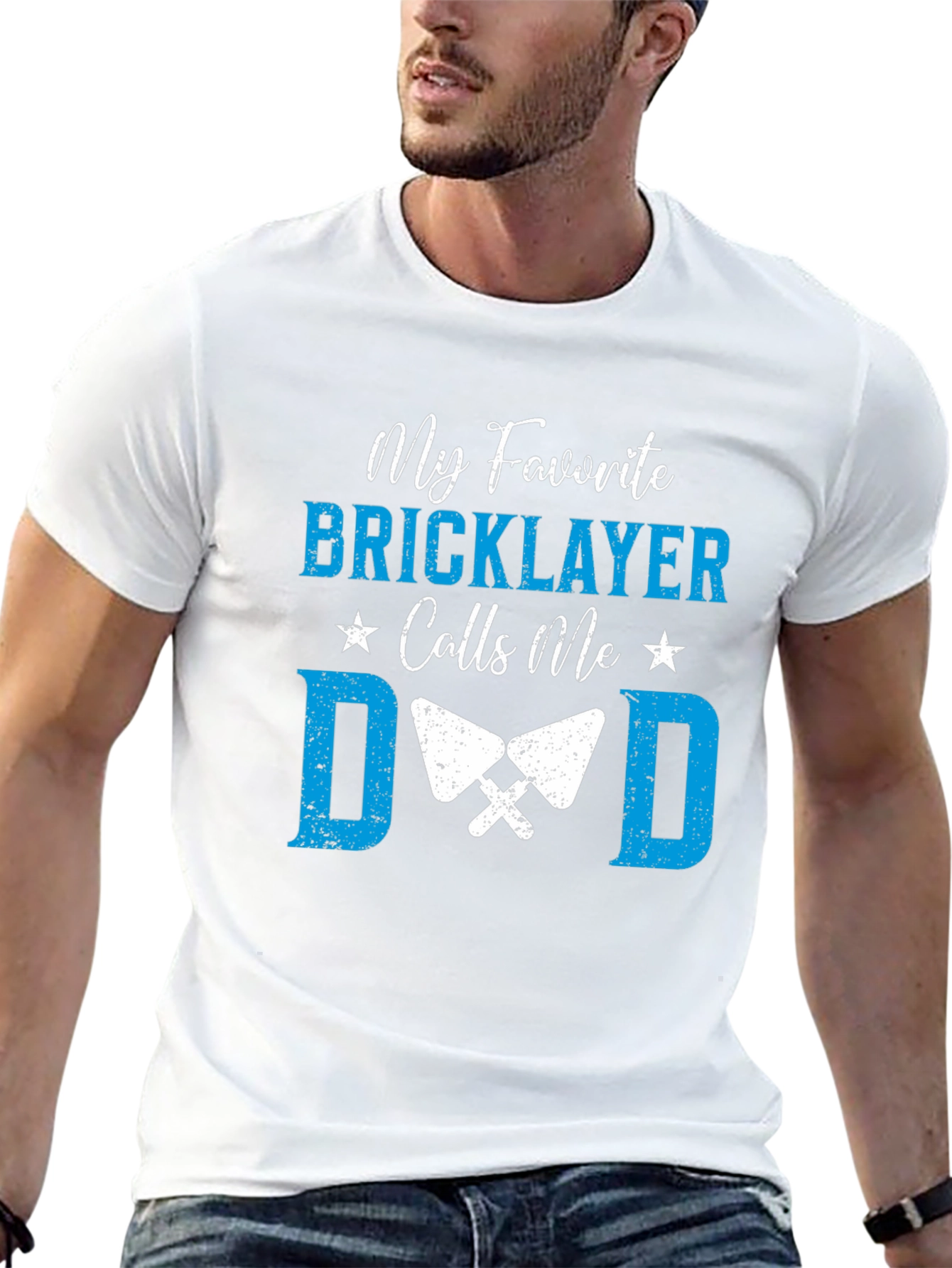Bricklayer Dad T-Shirt - Gift for Fathers
