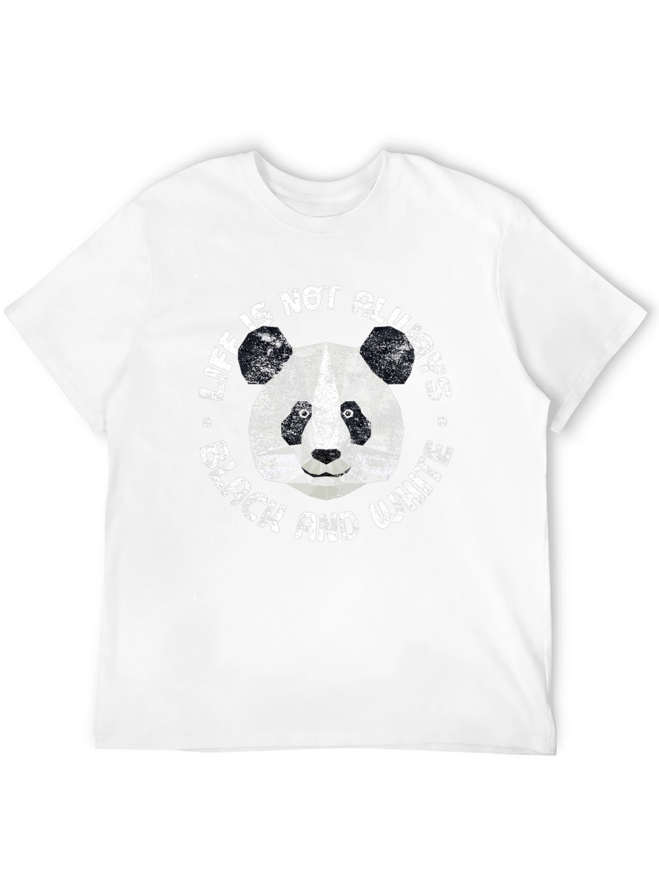 Panda Life T-Shirt - Black and White Design