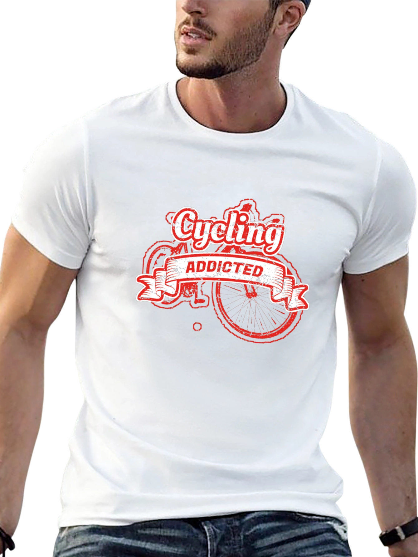 Cycling Addicted T-Shirt - Black