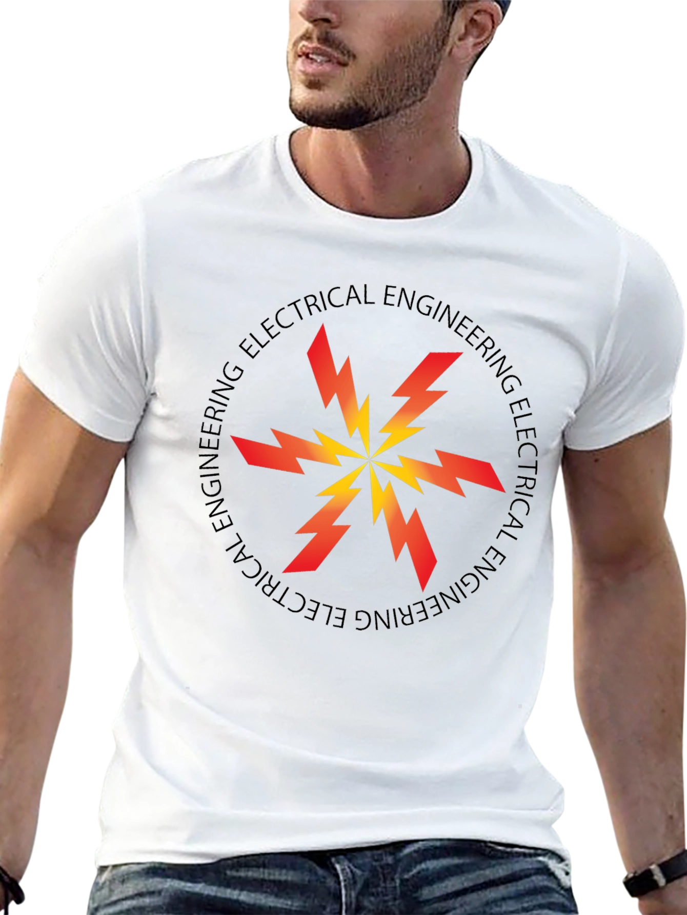 Electrical Engineering T-Shirt - Lightning Bolt Design