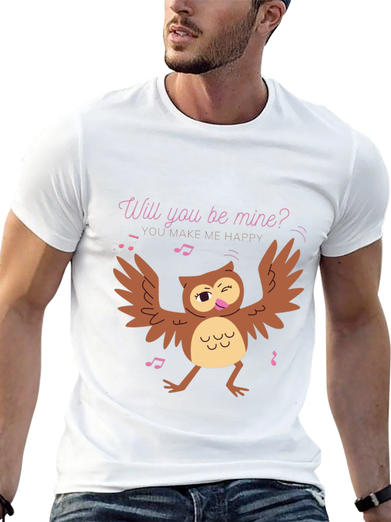 Whimsical Owl Valentines Day T-Shirt