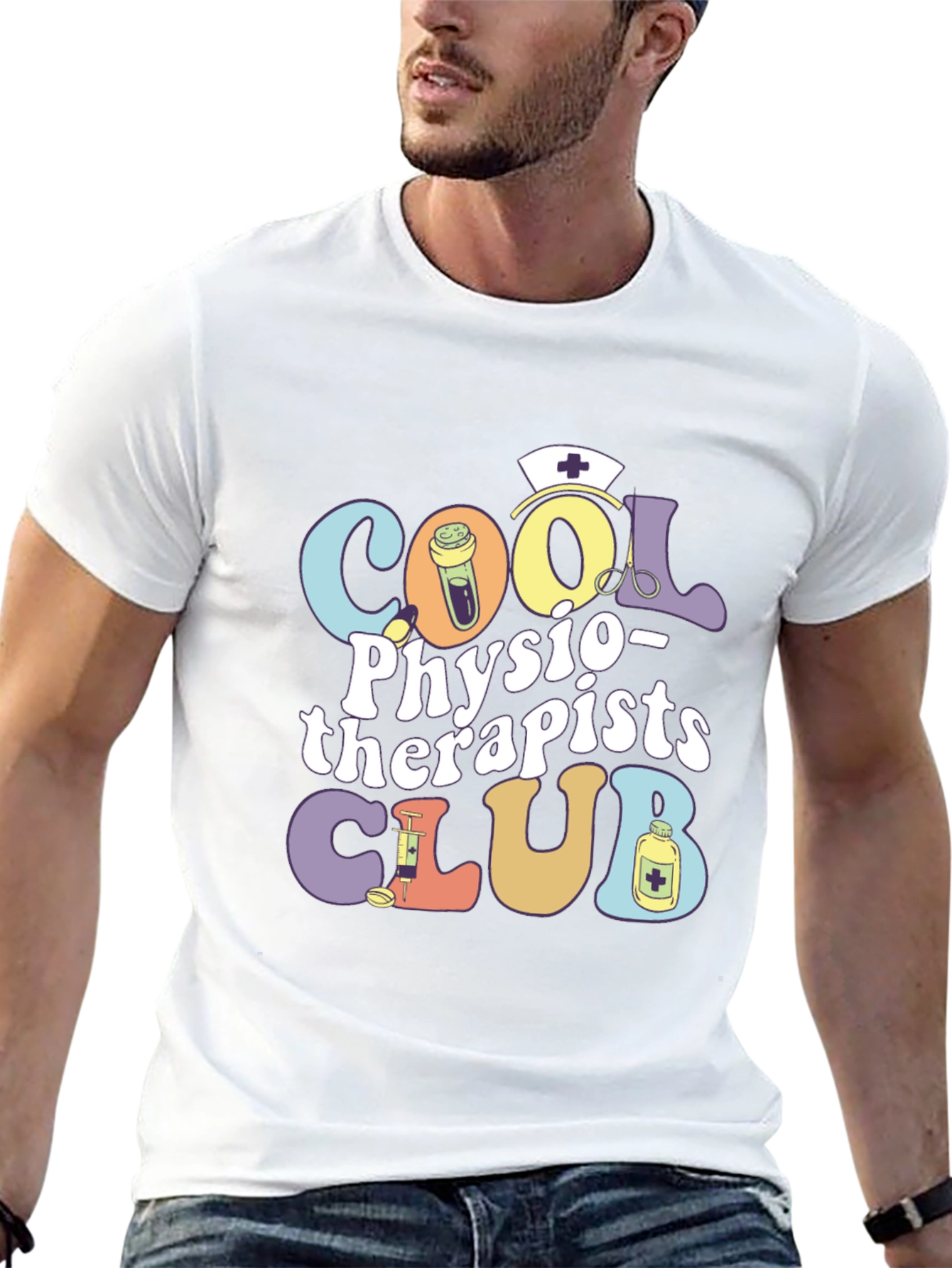 Cool Physiotherapists Club Graphic T-Shirt