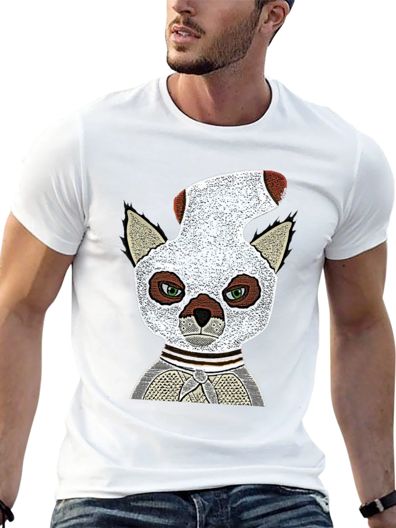 Lemur Sock-Head Graphic Tee - Unique Comfy