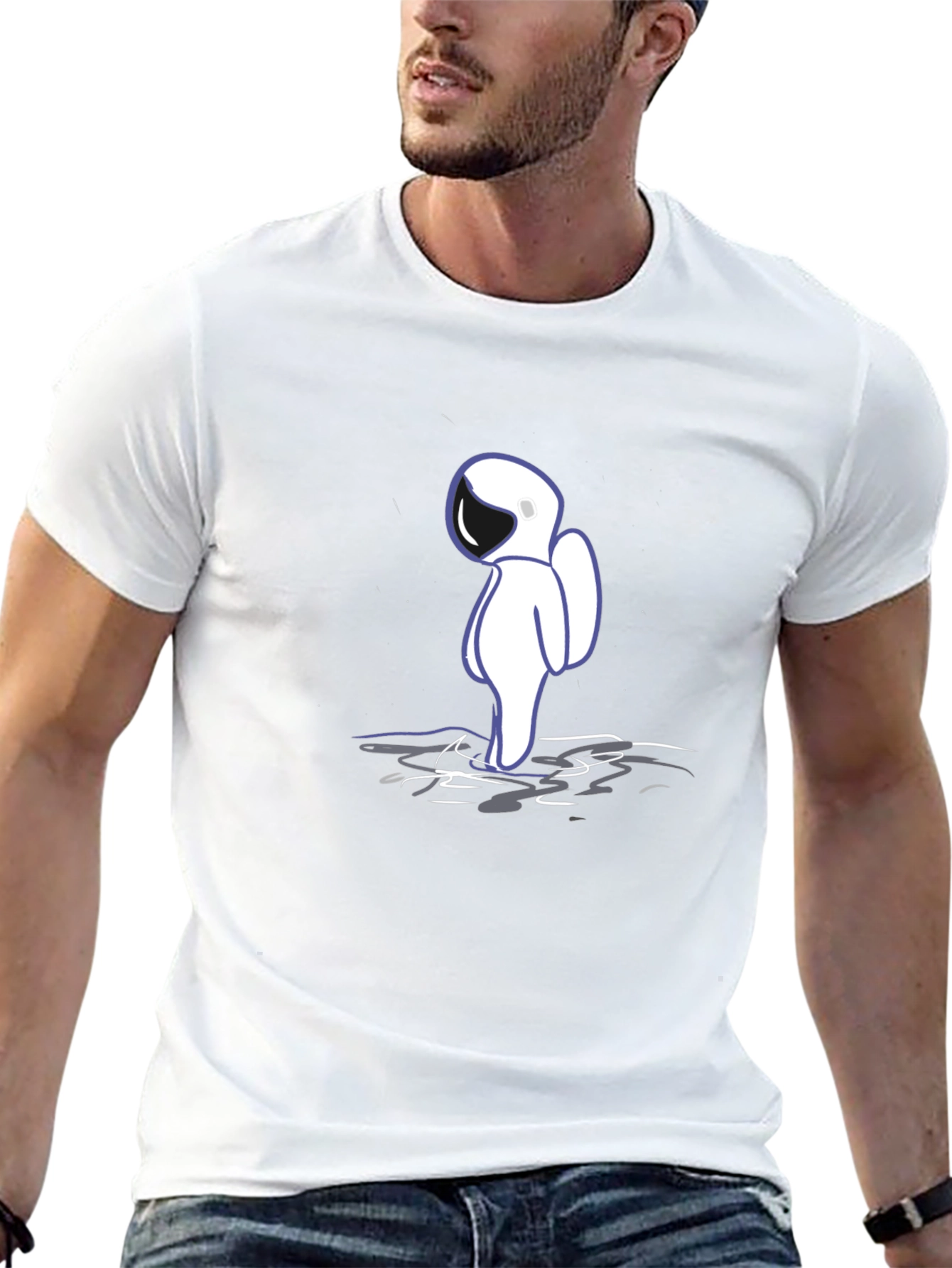 Astronaut Graphic Black T-Shirt