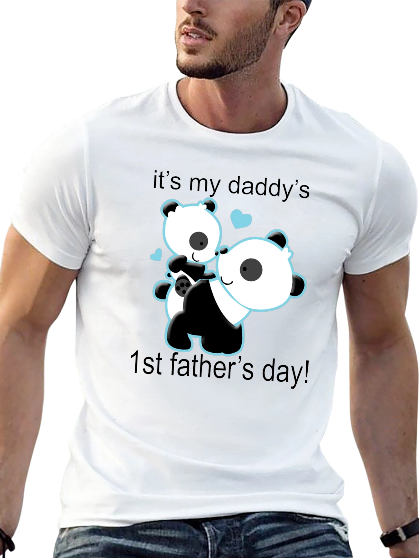 Daddys 1st Fathers Day Panda Bear T-Shirt