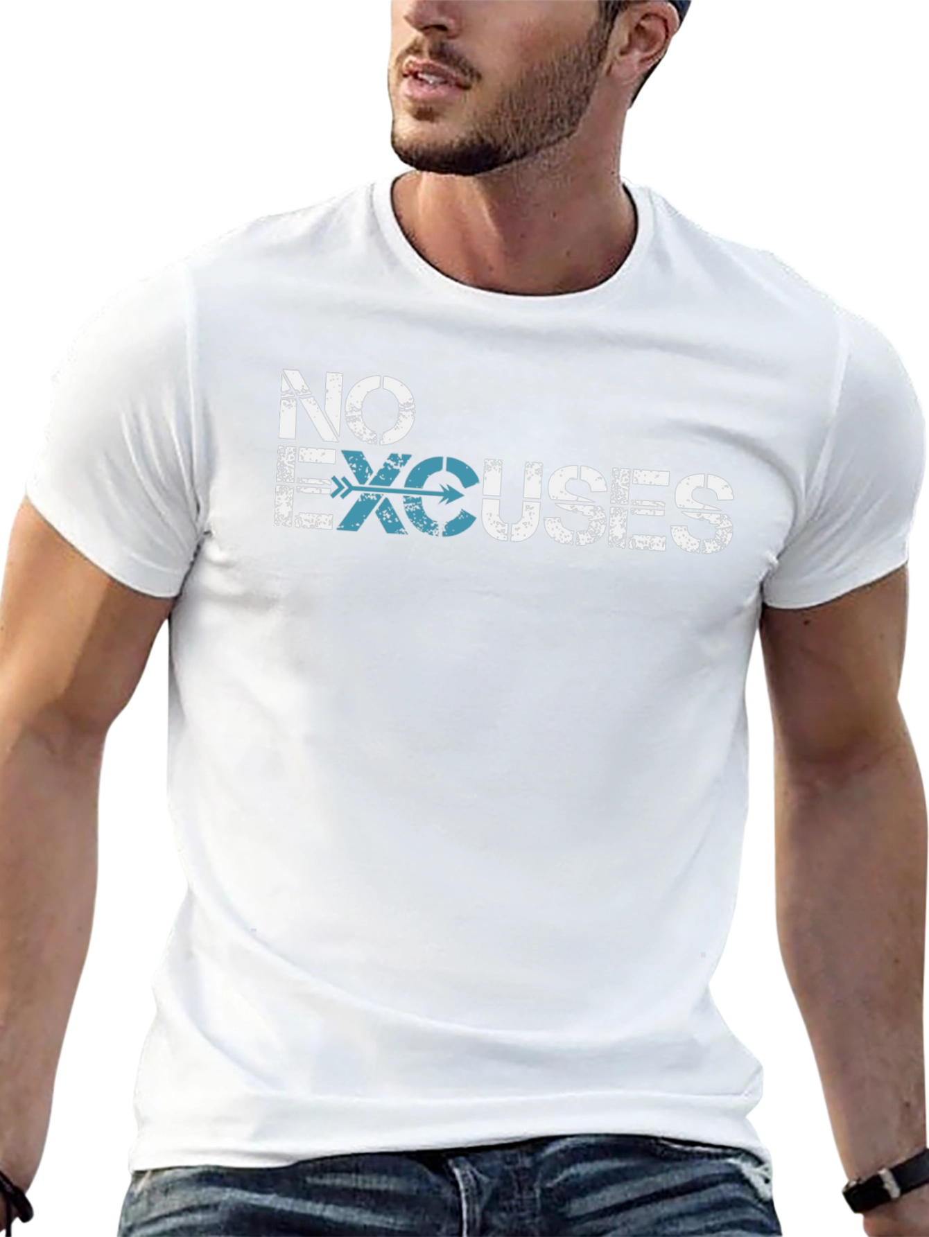 No Excuses Graphic T-Shirt - Motivational Tee
