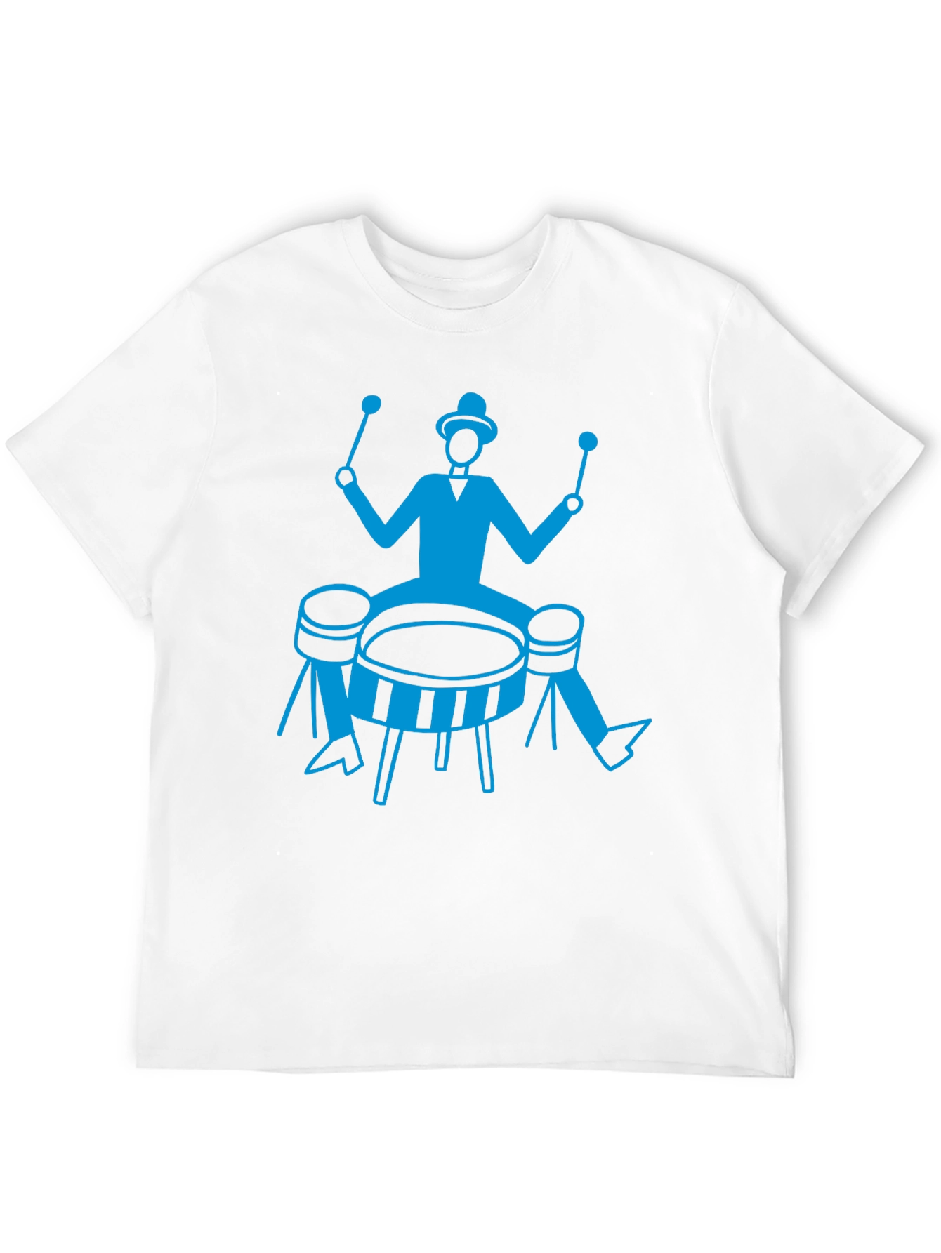 Drummer Graphic Tee - Cool Music Shirt