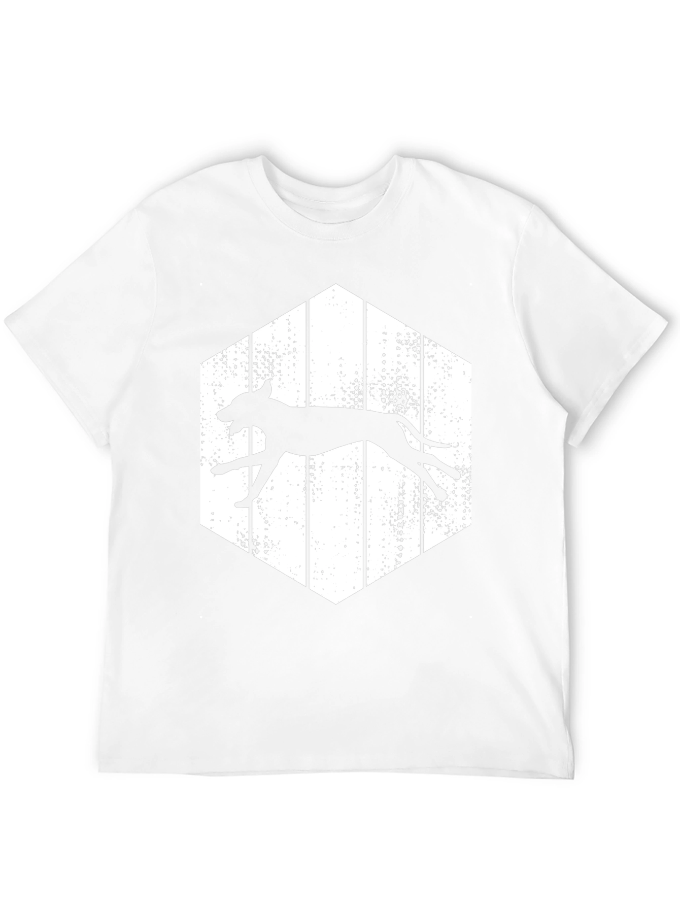 Running Dog Graphic Tee - Hexagon Design