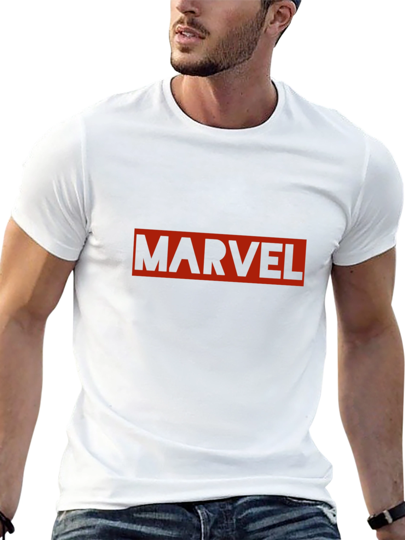 Marvel Logo Black T-Shirt for Men