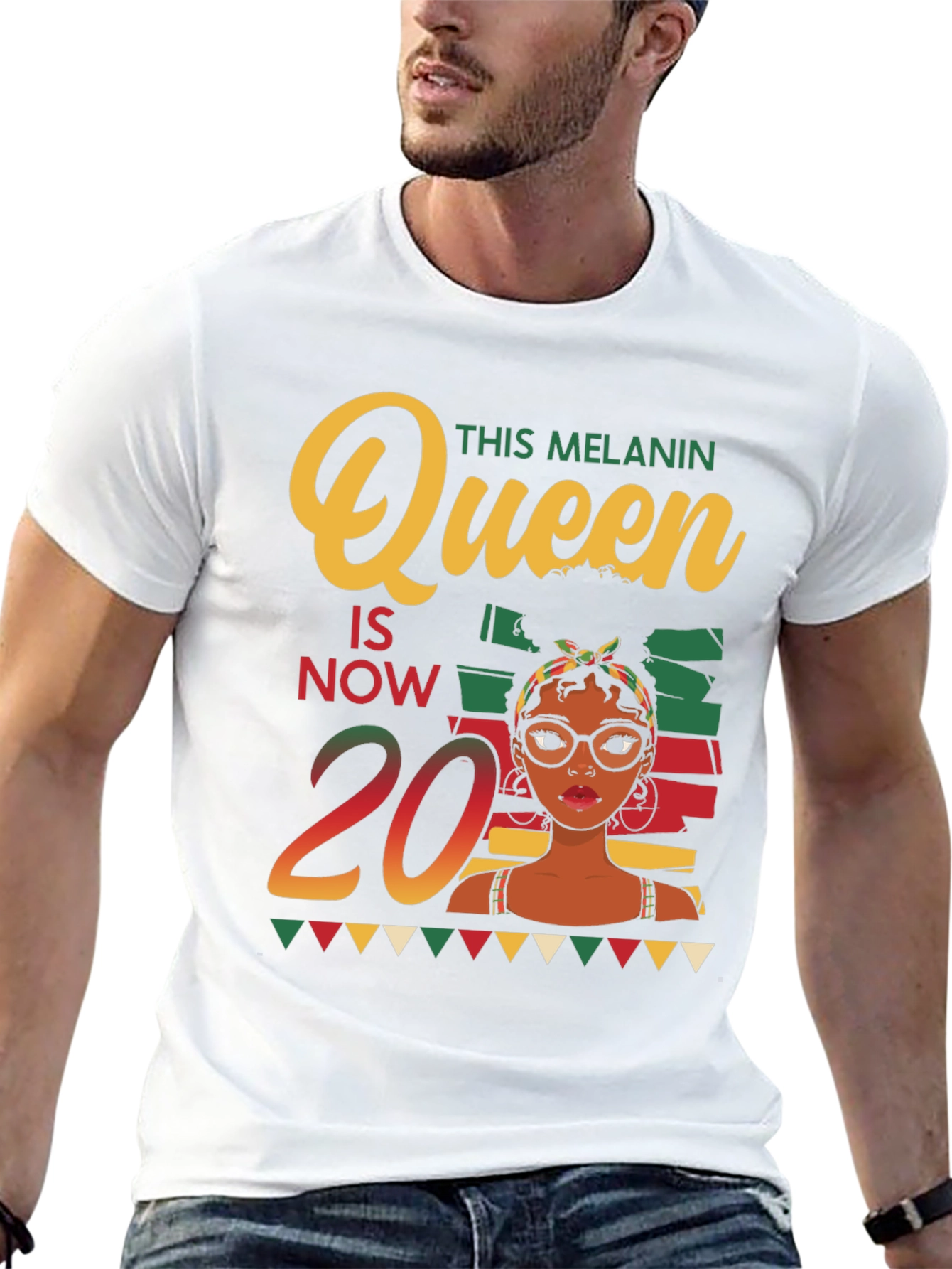 Melanin Queen 20th Birthday T-Shirt