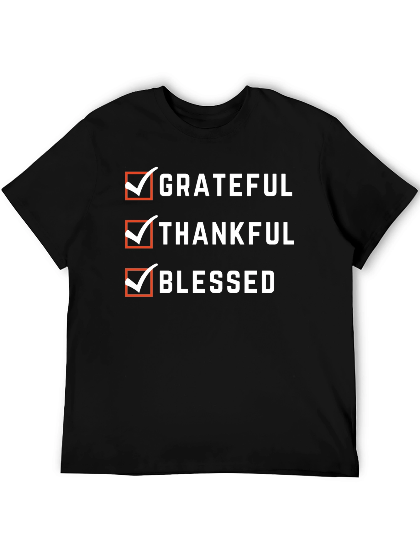 Grateful Thankful Blessed Graphic T-Shirt