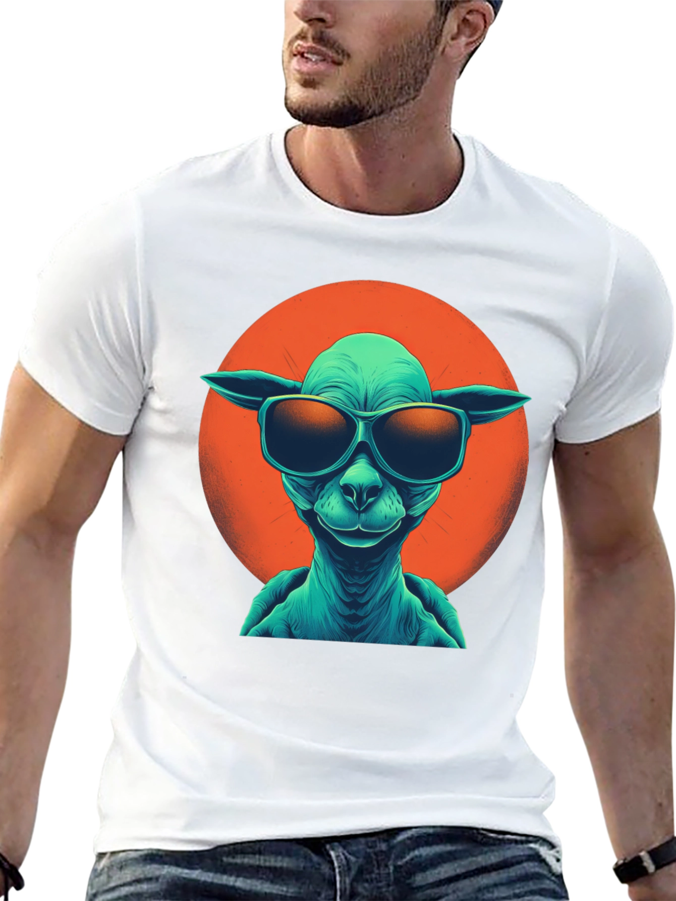 Cool Alien Graphic T-Shirt