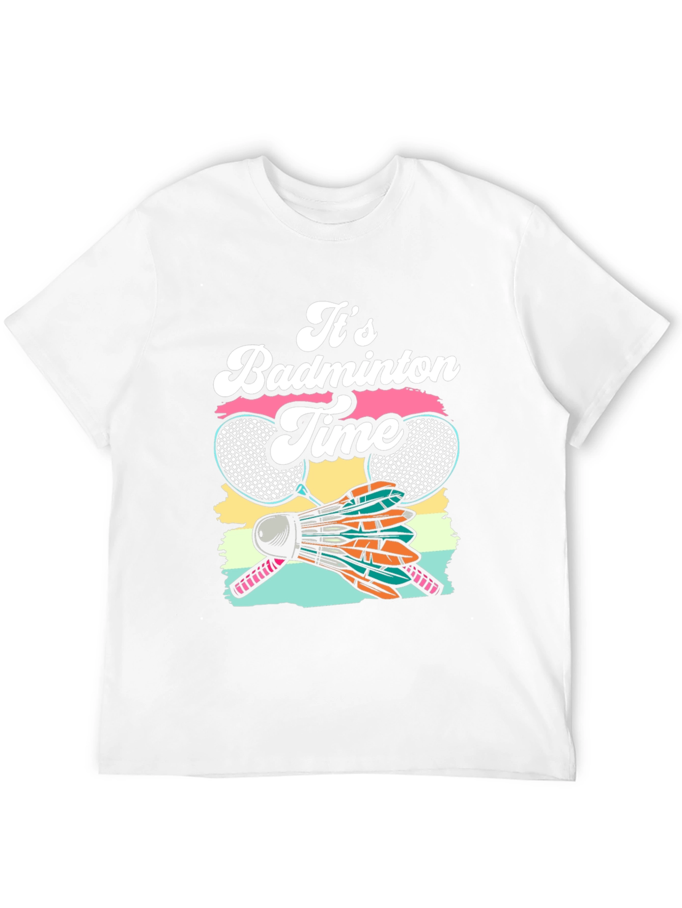 Its Badminton Time Graphic T-Shirt