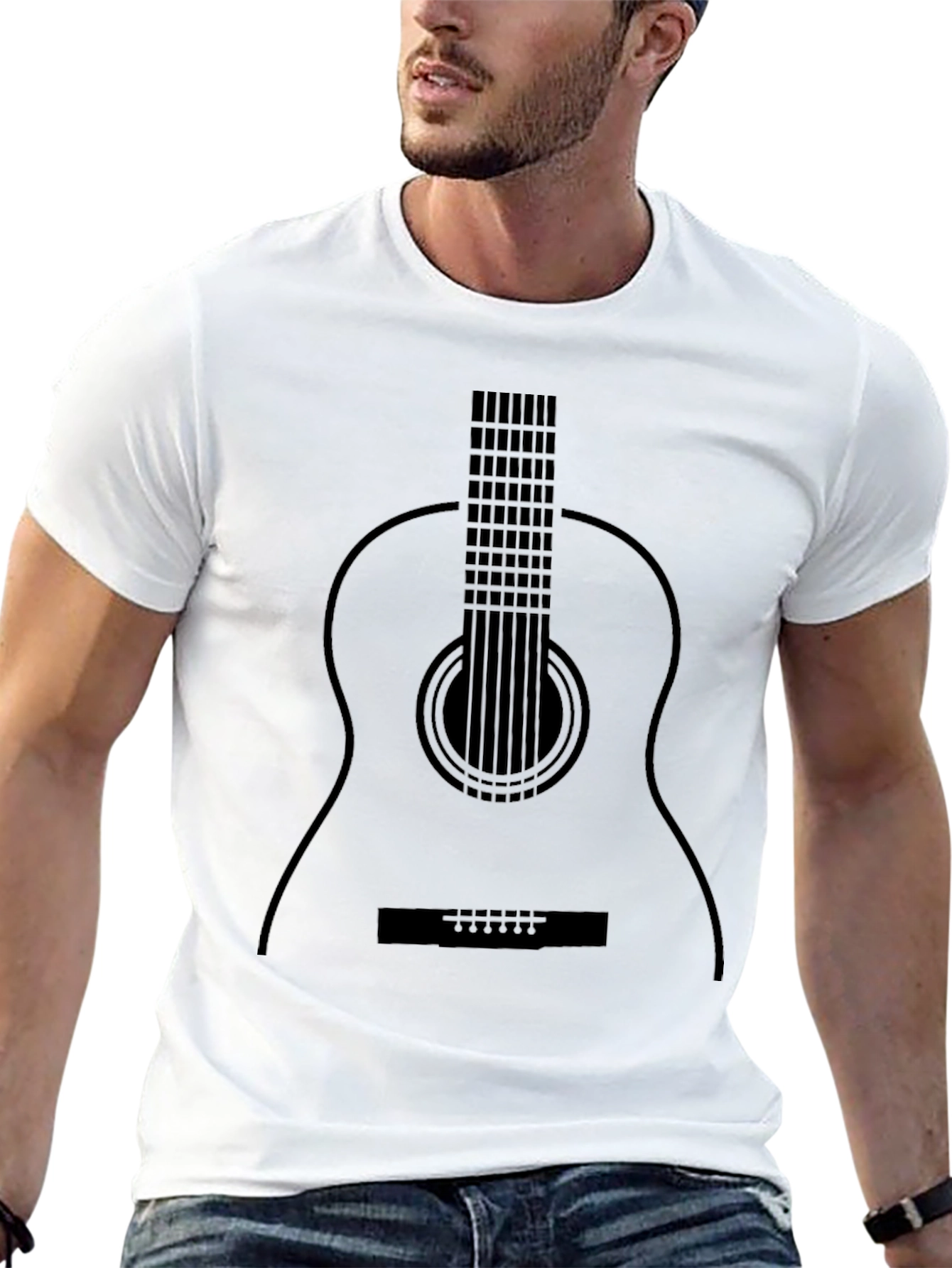 Guitar Graphic T-Shirt - Classic Music Tee