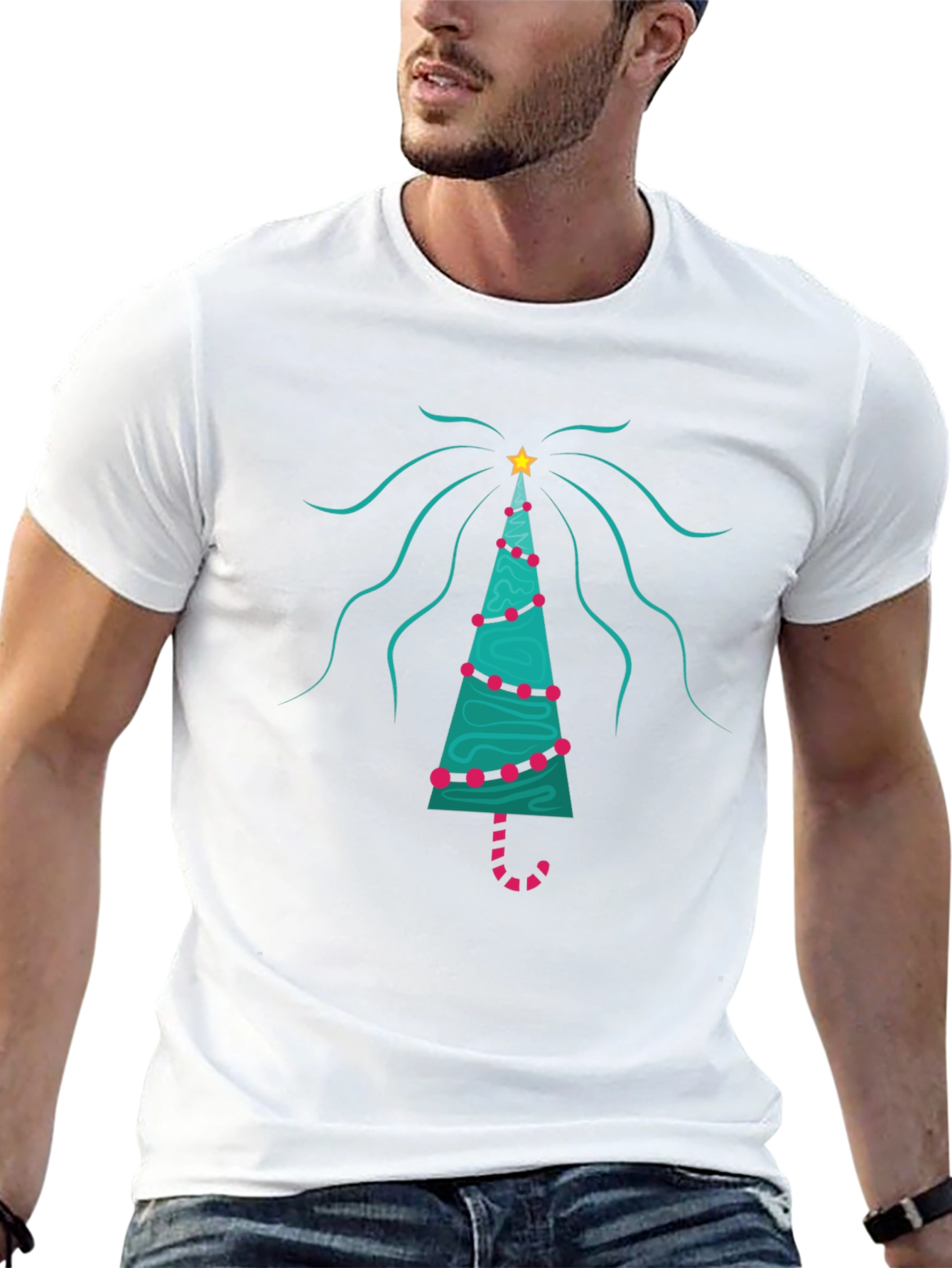 Festive Christmas Tree Graphic Tee