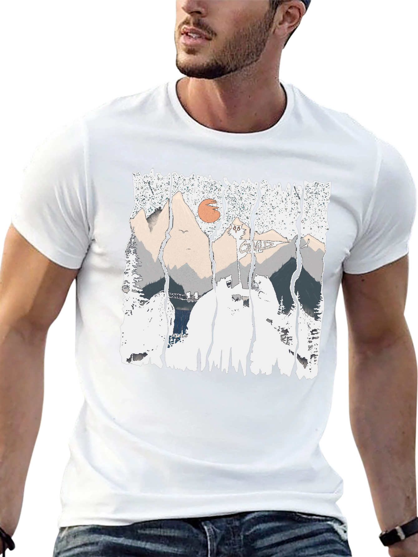 Mountain Graphic Print T-Shirt - Adventure Ready