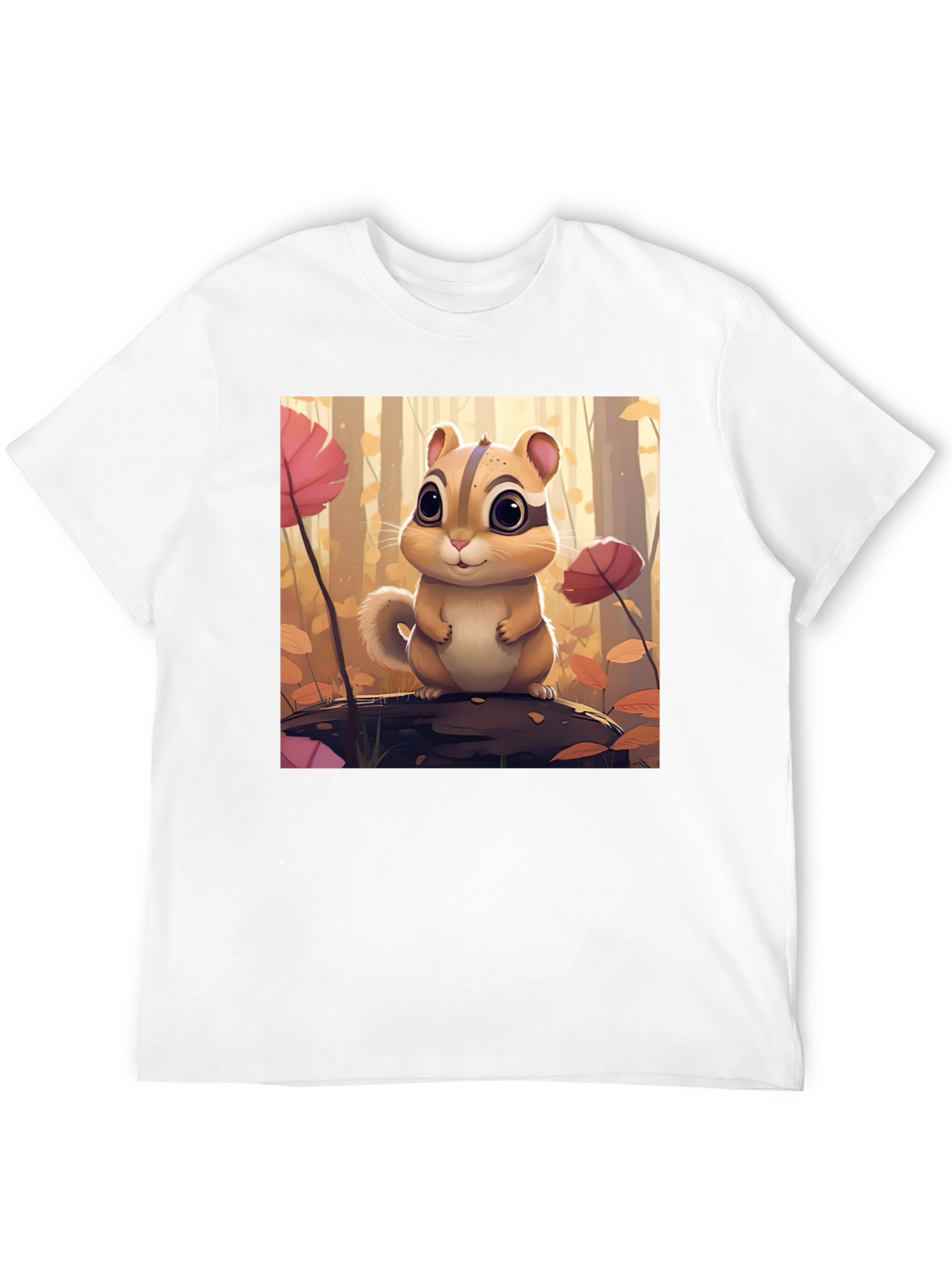 Cute Chipmunk T-Shirt - Forest Theme