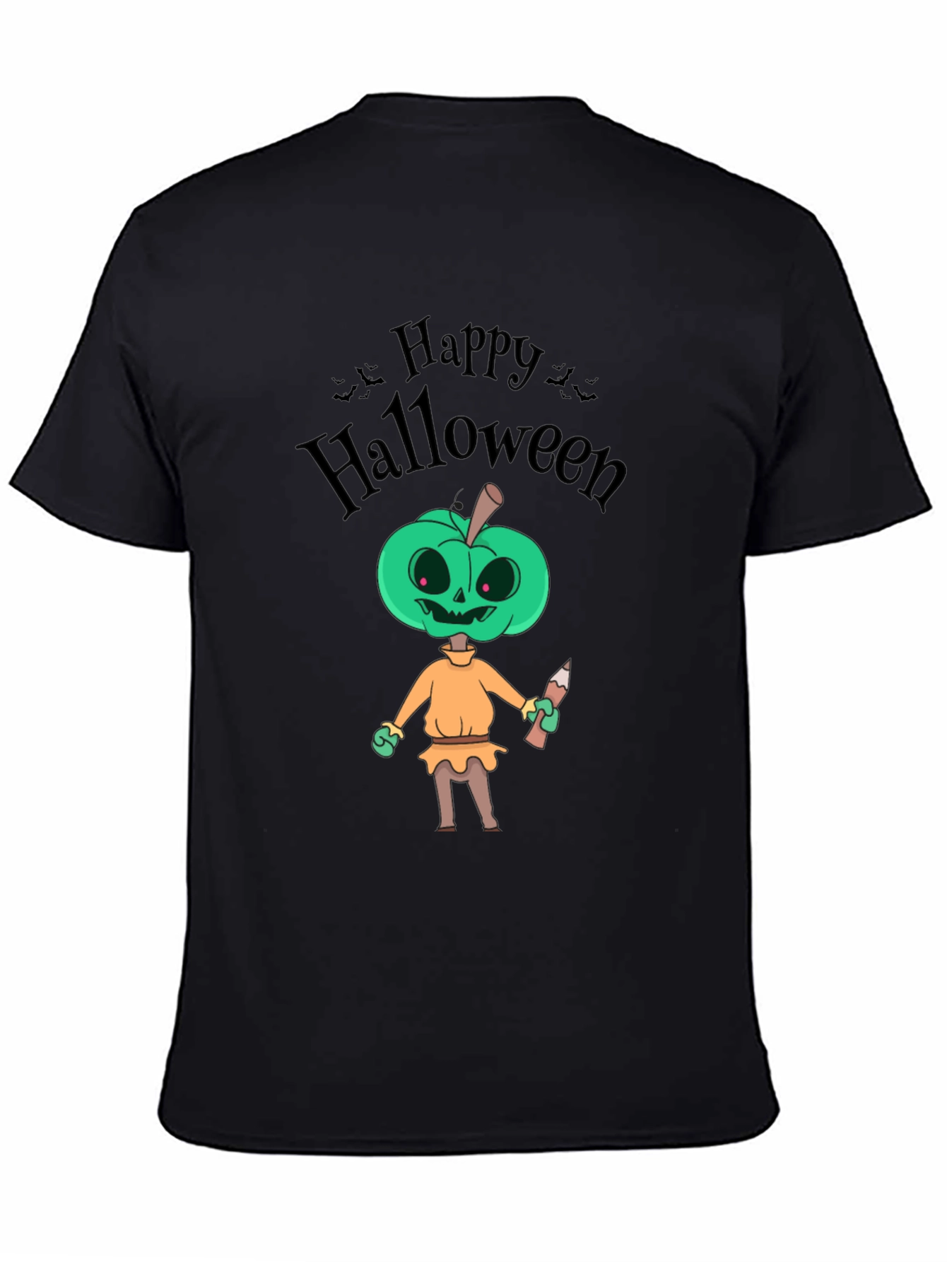 Happy Halloween Pumpkin Character T-Shirt